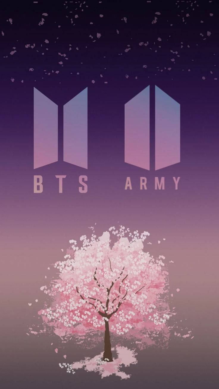 BTS ve ARMY logosu duvar kağıdı