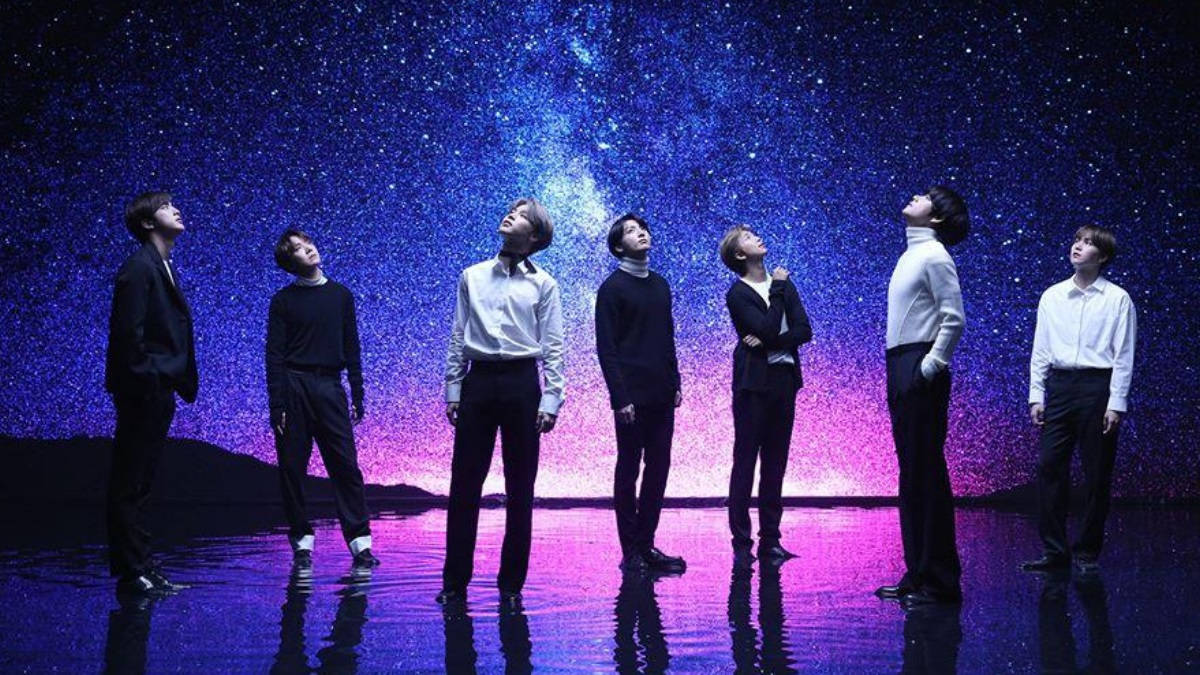 BTS Yıldızların Altında Masaüstü Duvar Kağıdı