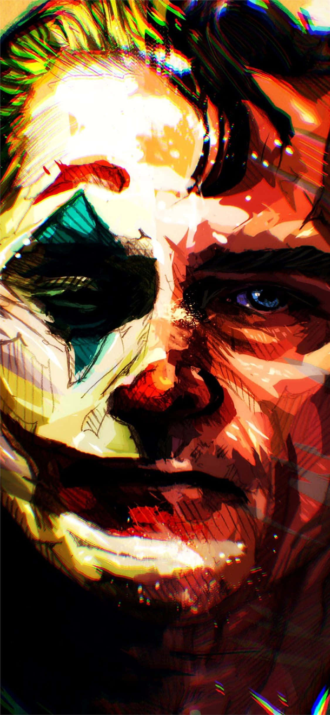Bu Cesur ve Canlı Joker Posteriyle Çılgınlığa Katılın Duvar Kağıdı