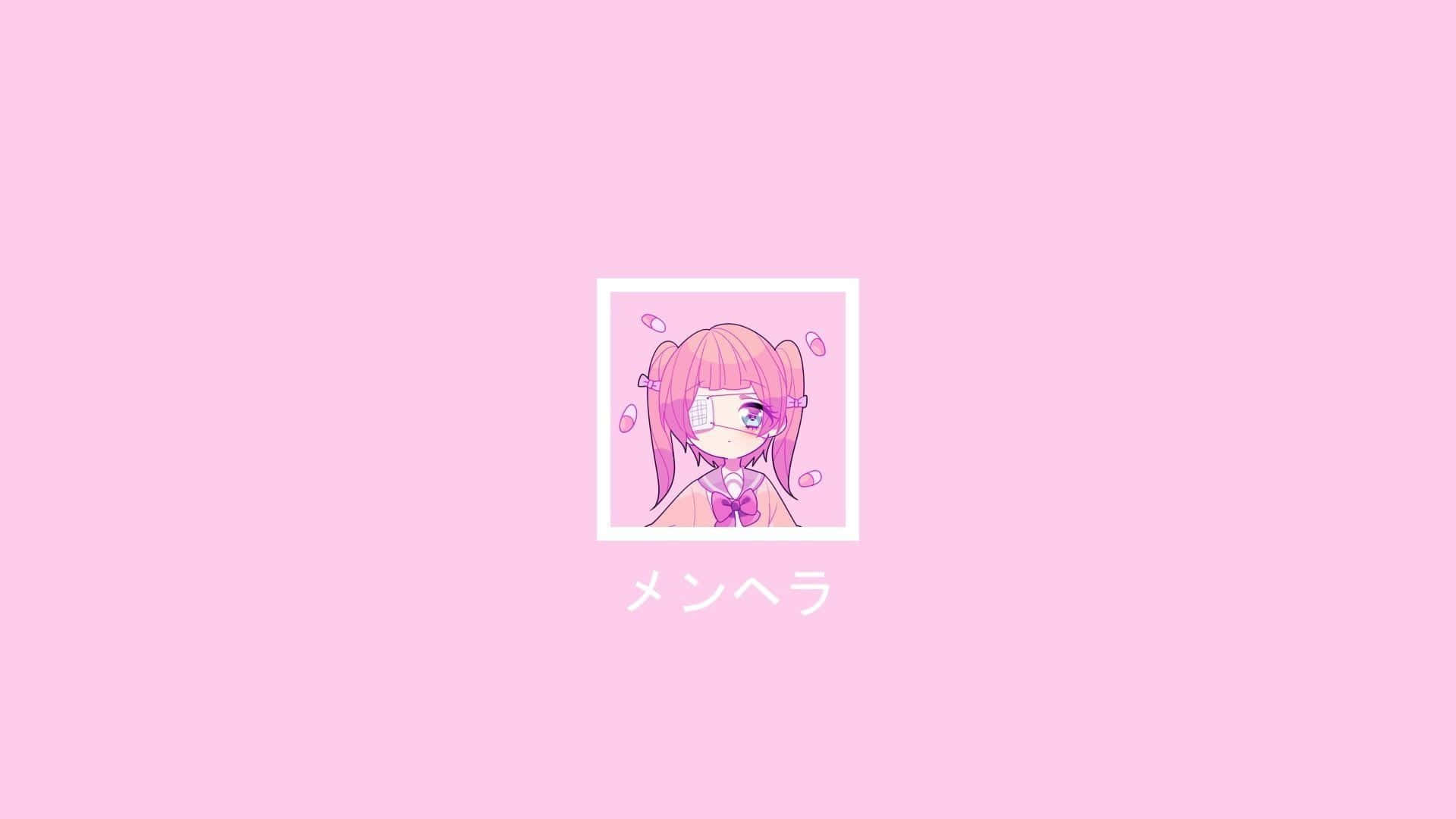 Bu güzel anime estetiğinin yumuşak pembe atmosferini hissedin! Duvar Kağıdı