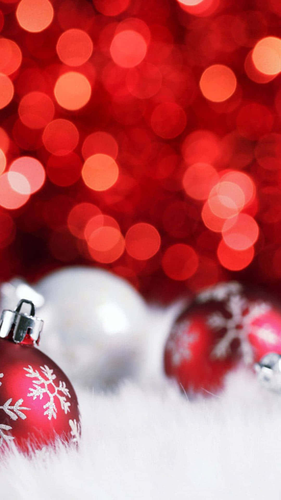 Bu güzel Kırmızı Noel arka planı ile tatil ruhuna girin. Duvar Kağıdı