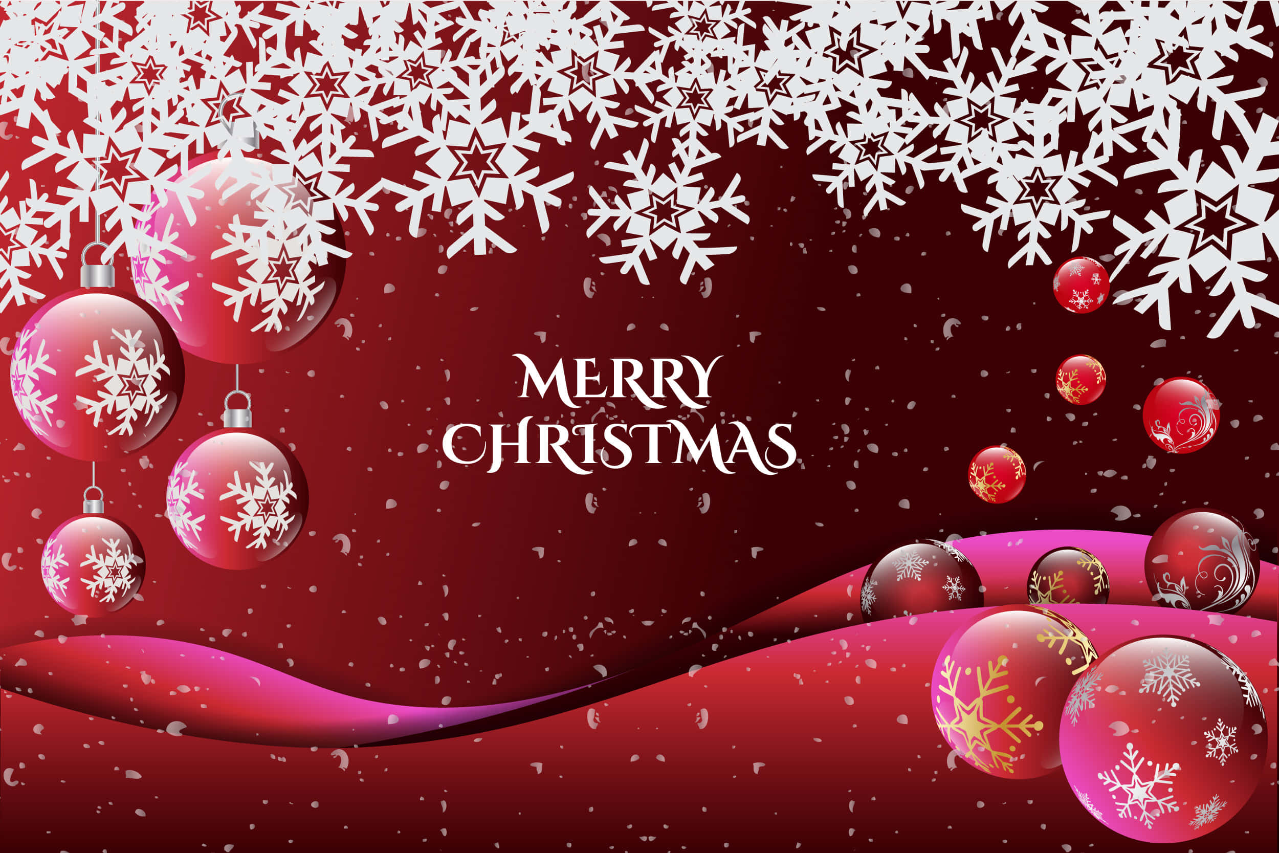 Bu güzel Noel manzarasıyla tatil neşesini yayın Duvar Kağıdı