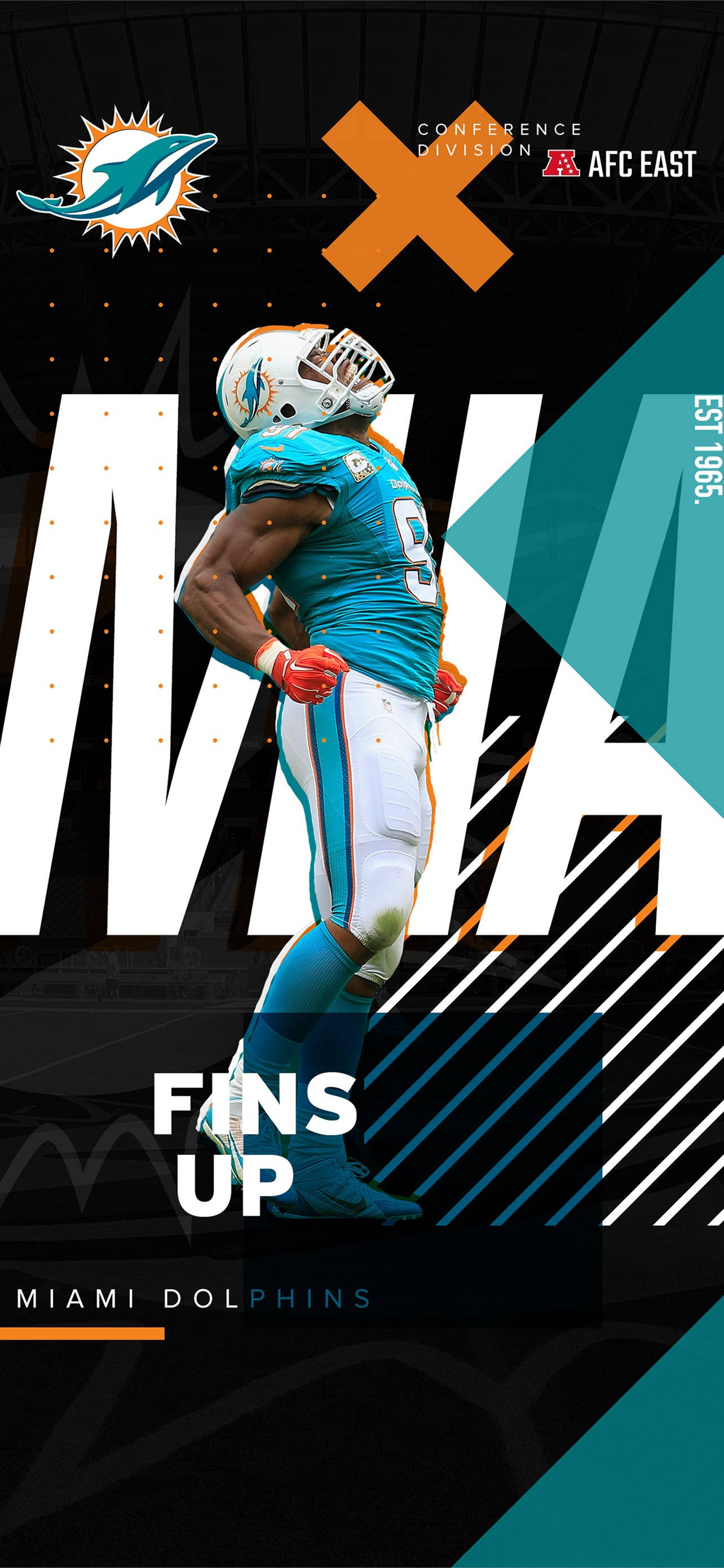 Bu harika Miami Dolphins iPhone arka planına bir bakın! Duvar Kağıdı