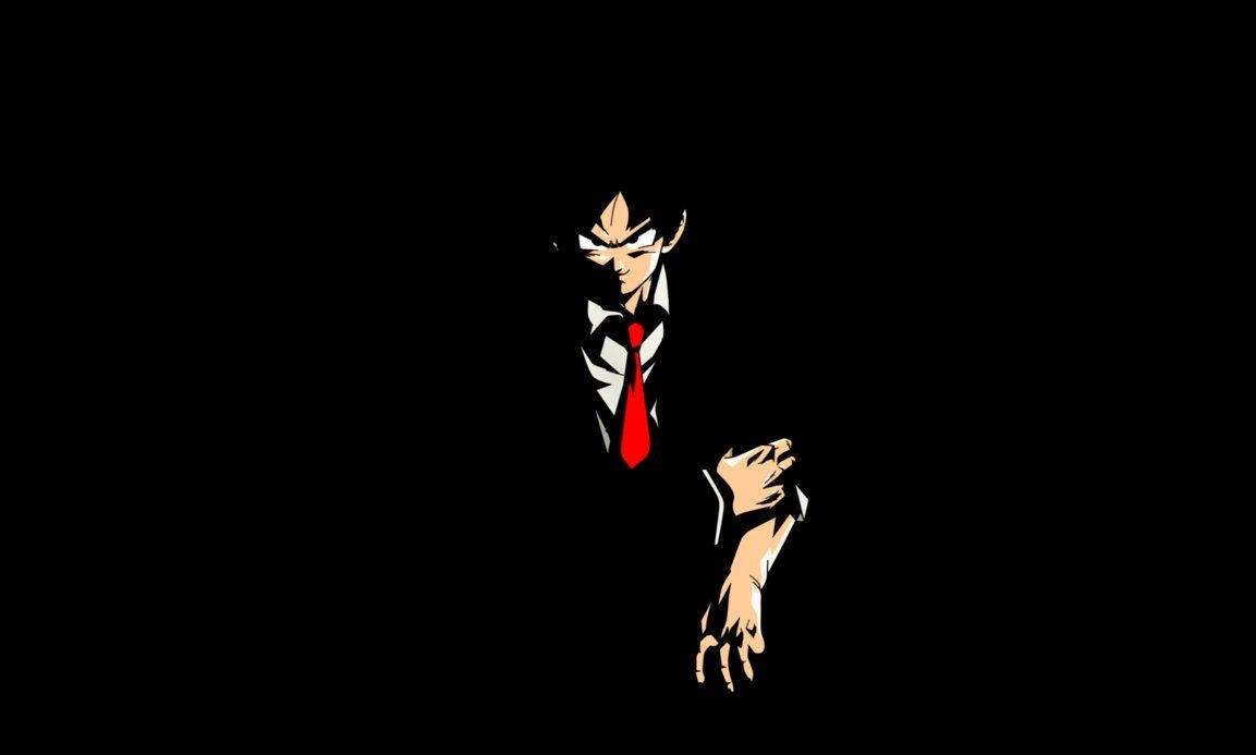 Bu Hayran Sanatında Goku Mafyaya Katılıyor Duvar Kağıdı