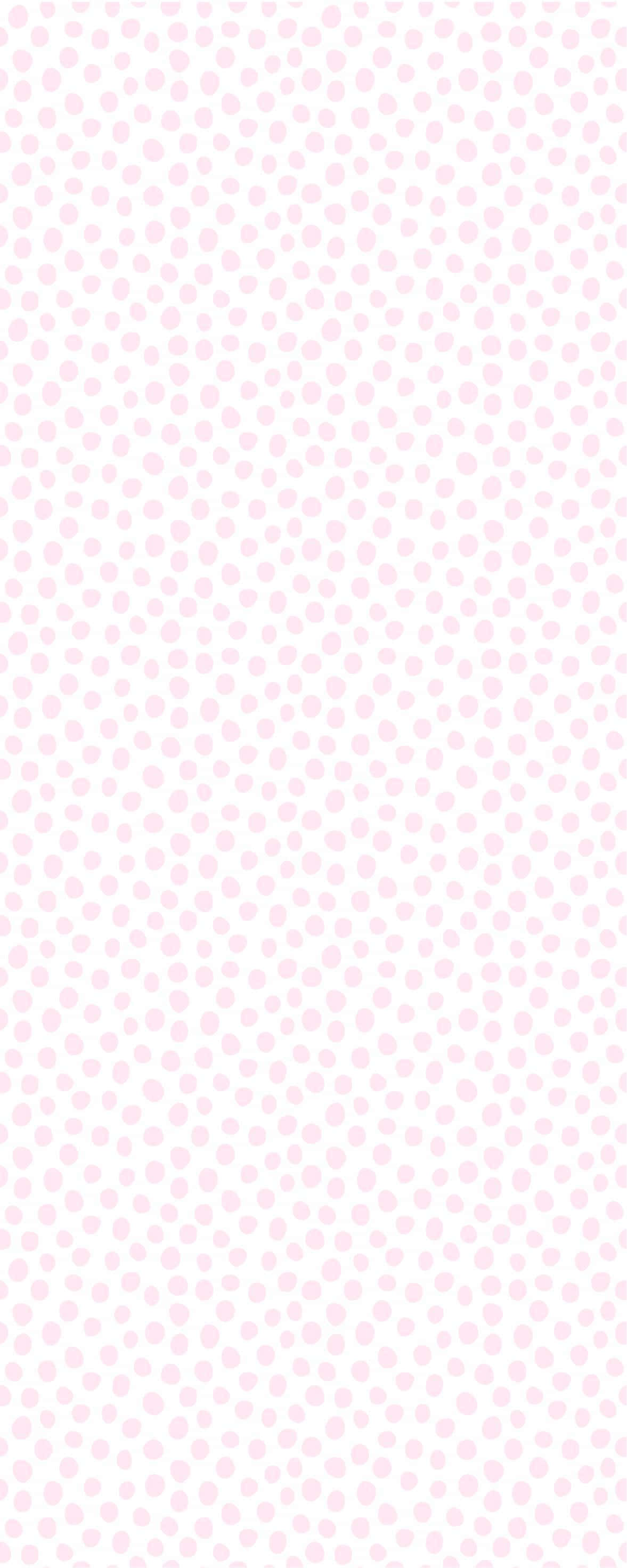 Bu neşeli pembe ve beyaz puantiyeli desenle gününüzü aydınlatın! Duvar Kağıdı