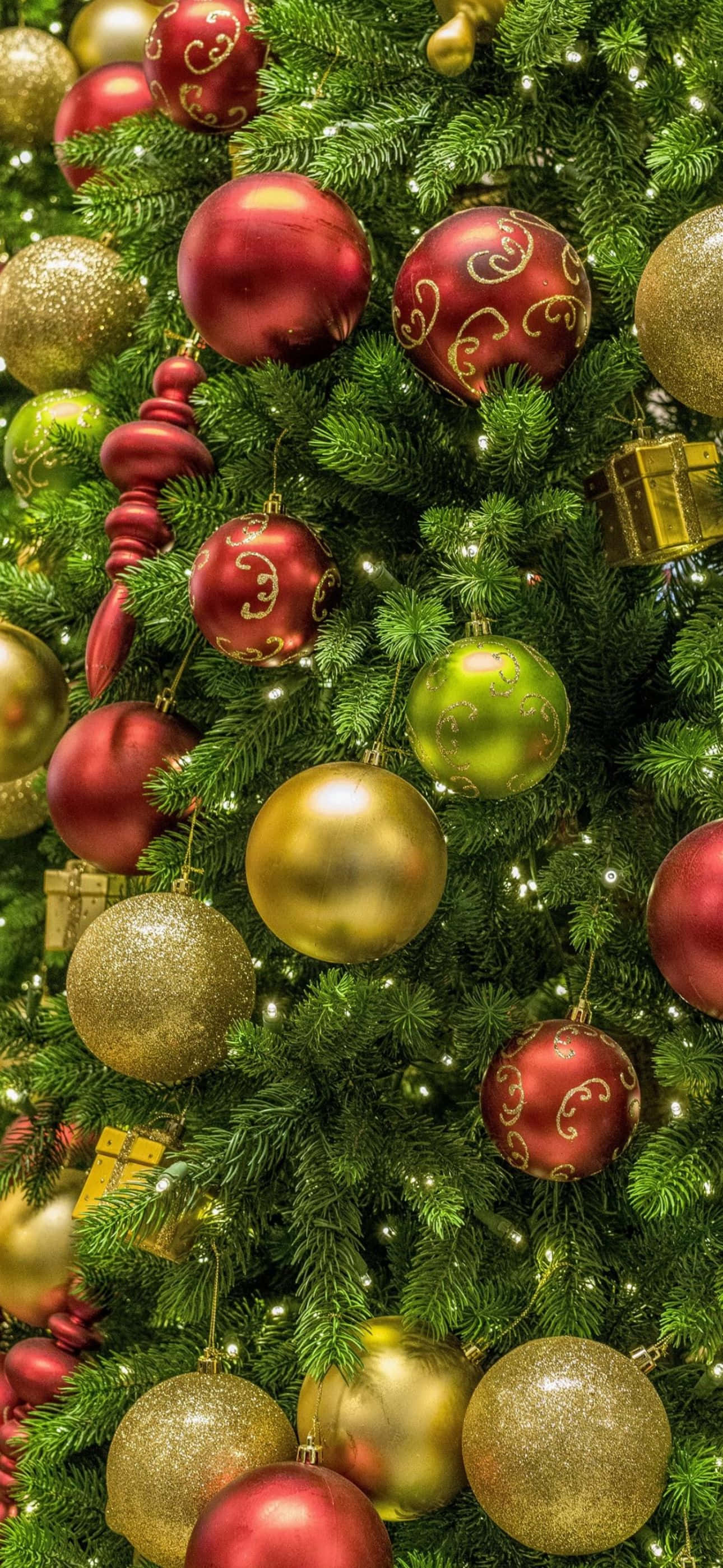 Bu şenlikli Noel temalı iPhone arka planıyla tatil moduna girin. Duvar Kağıdı