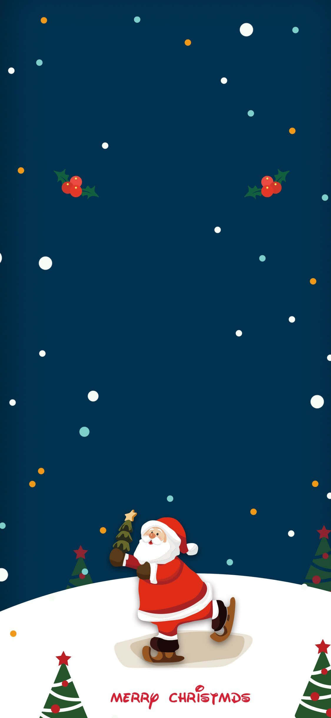Bu şenlikli ve eğlenceli iPhone duvar kağıdıyla Noel'inize neşe katın. Duvar Kağıdı