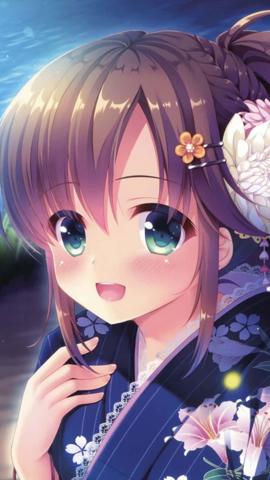 Bu sevimli anime kızı yumuşak tarafını göstermekten çekinmiyor Duvar Kağıdı