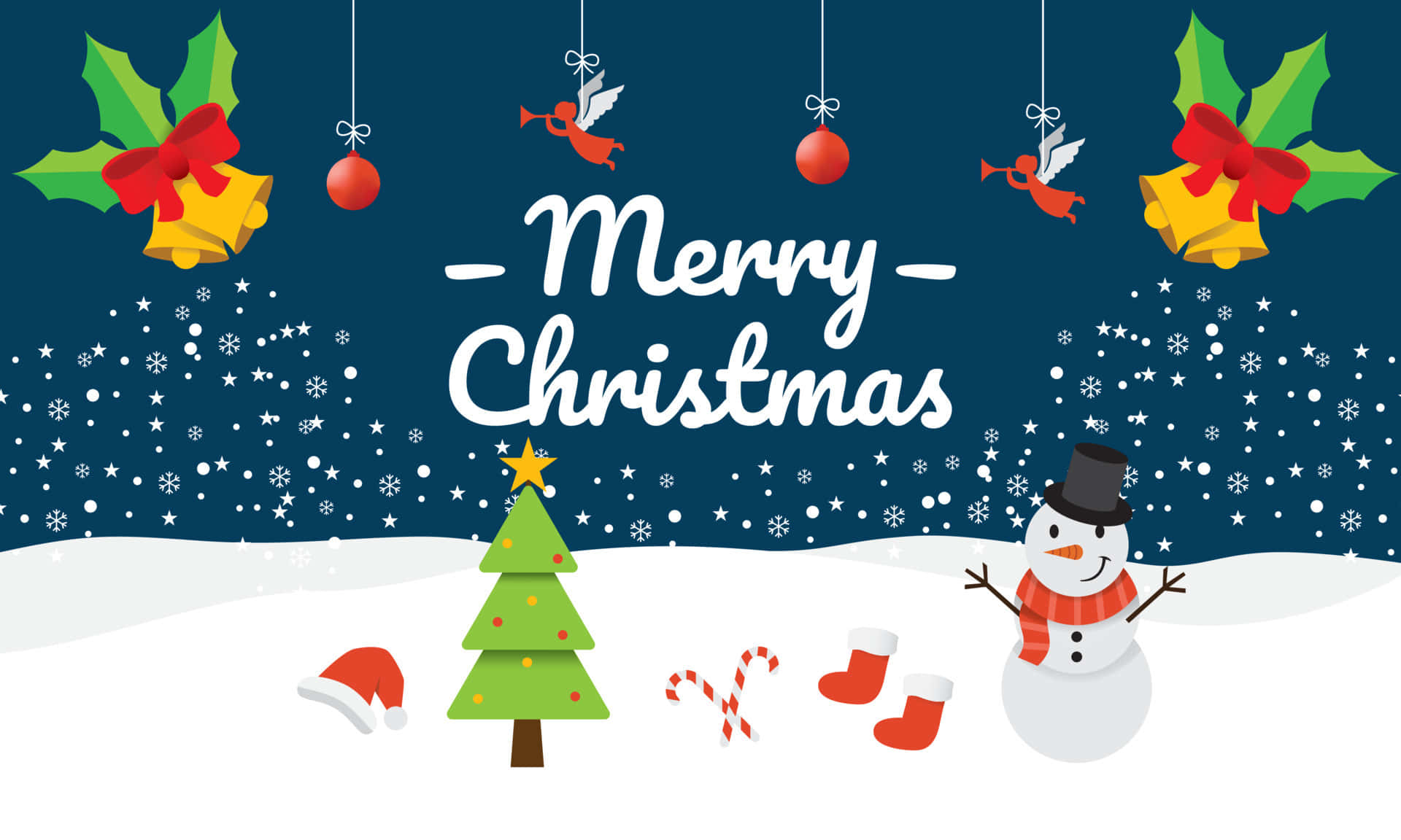 Bu sevimli Noel arka planından Noel neşesi yayılsın. Duvar Kağıdı