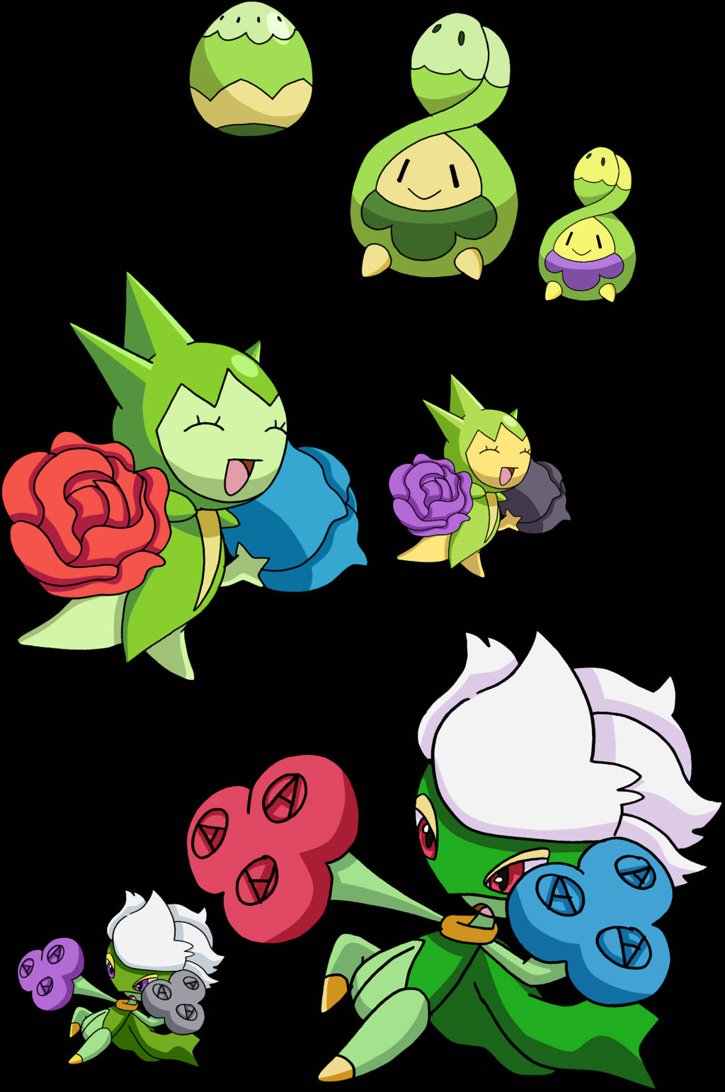 Budew, Roselia ve Roserade Duvar Kağıdı