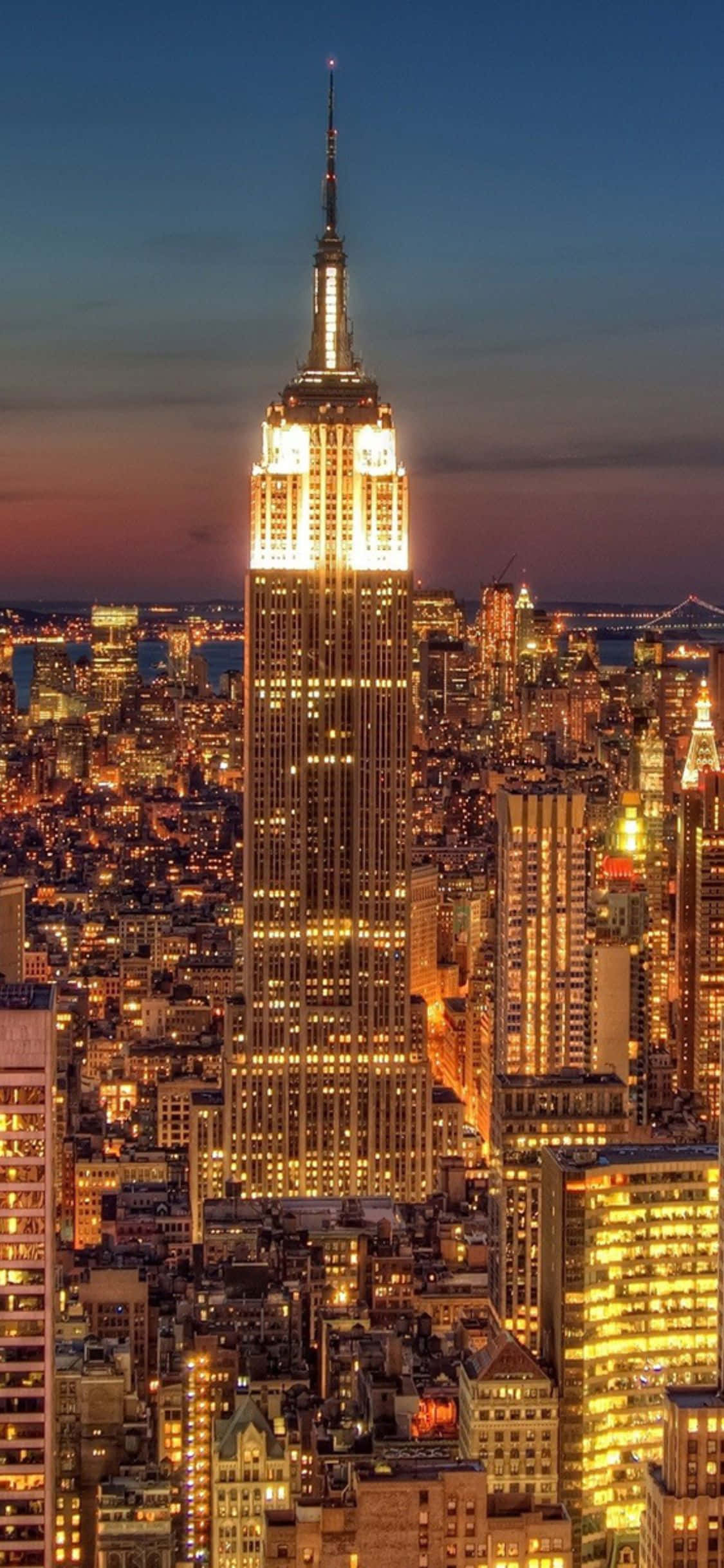 Büyük Elma - New York Şehrinin Göz Alıcı Manzarası Duvar Kağıdı