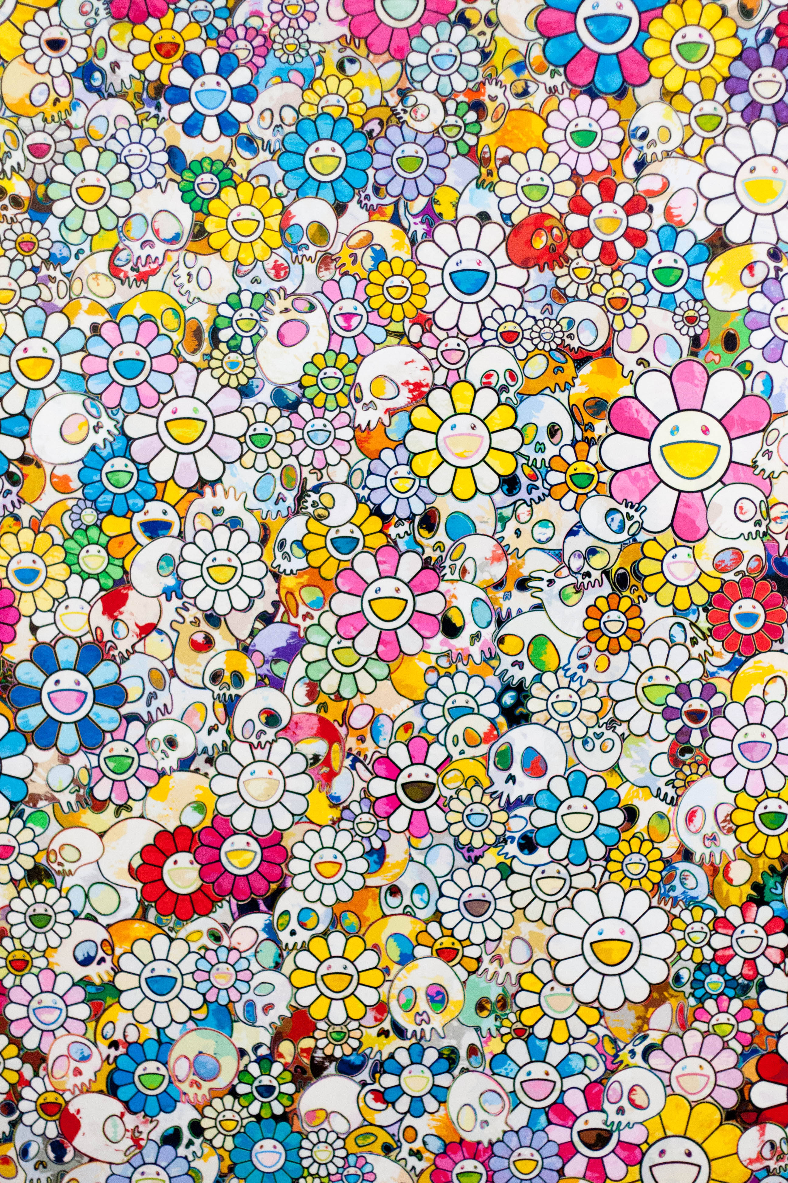 Büyük Gülücükler Takashi Murakami 4K Duvar Kağıdı