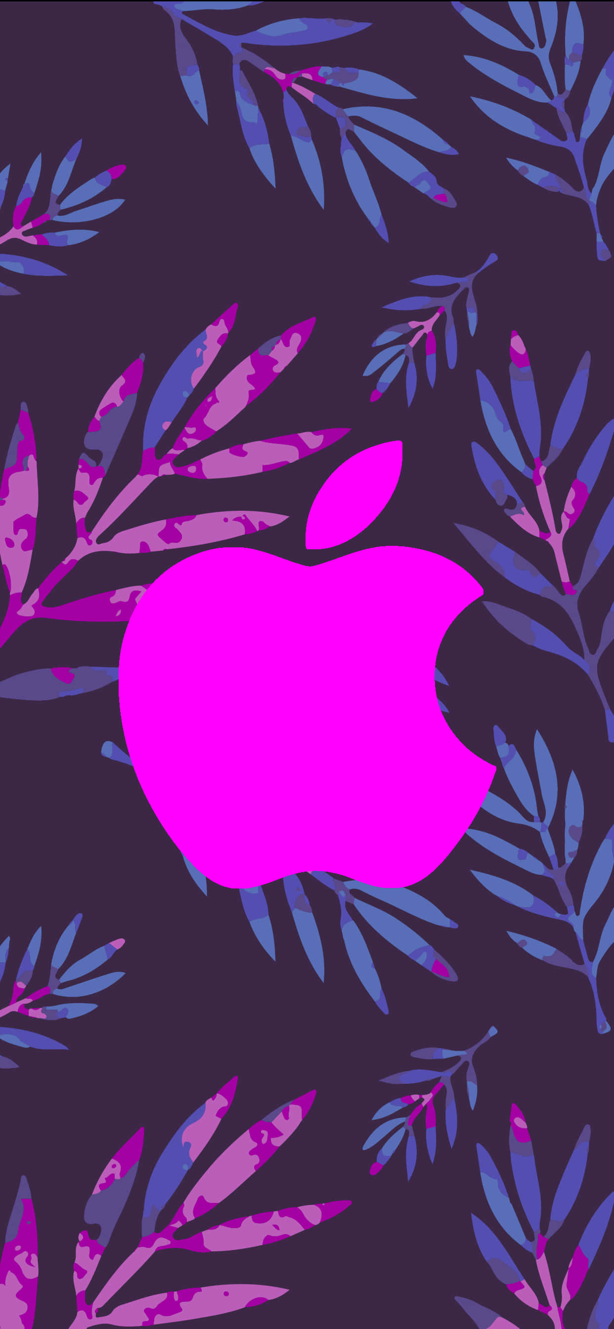 Büyük Mor Logo Muhteşem Apple HD iPhone Duvar Kağıdı