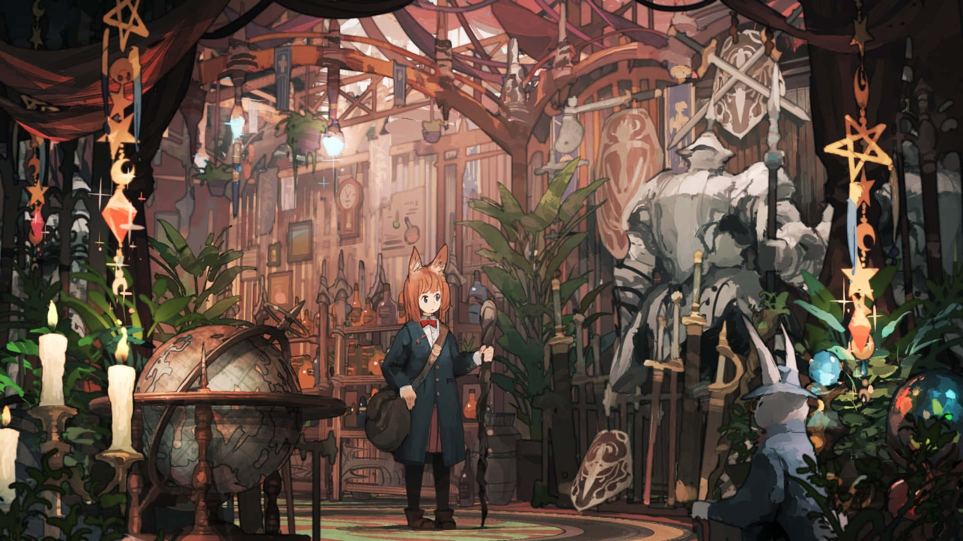 Büyüleyici Anime Arka Plan Estetiği Duvar Kağıdı