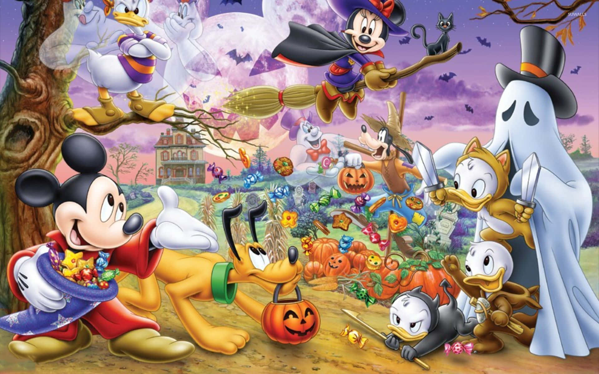 Büyüleyici Disney Cadılar Bayramı Gecesi Duvar Kağıdı