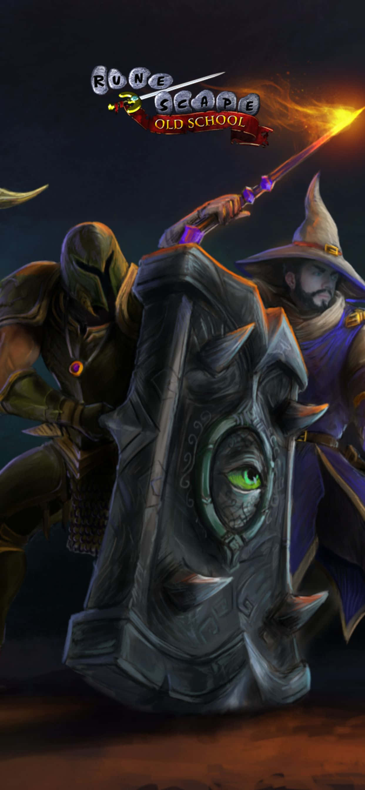 iPhone XS Max Arka Planında Büyüleyici Oldschool RuneScape Oyunu Duvar Kağıdı