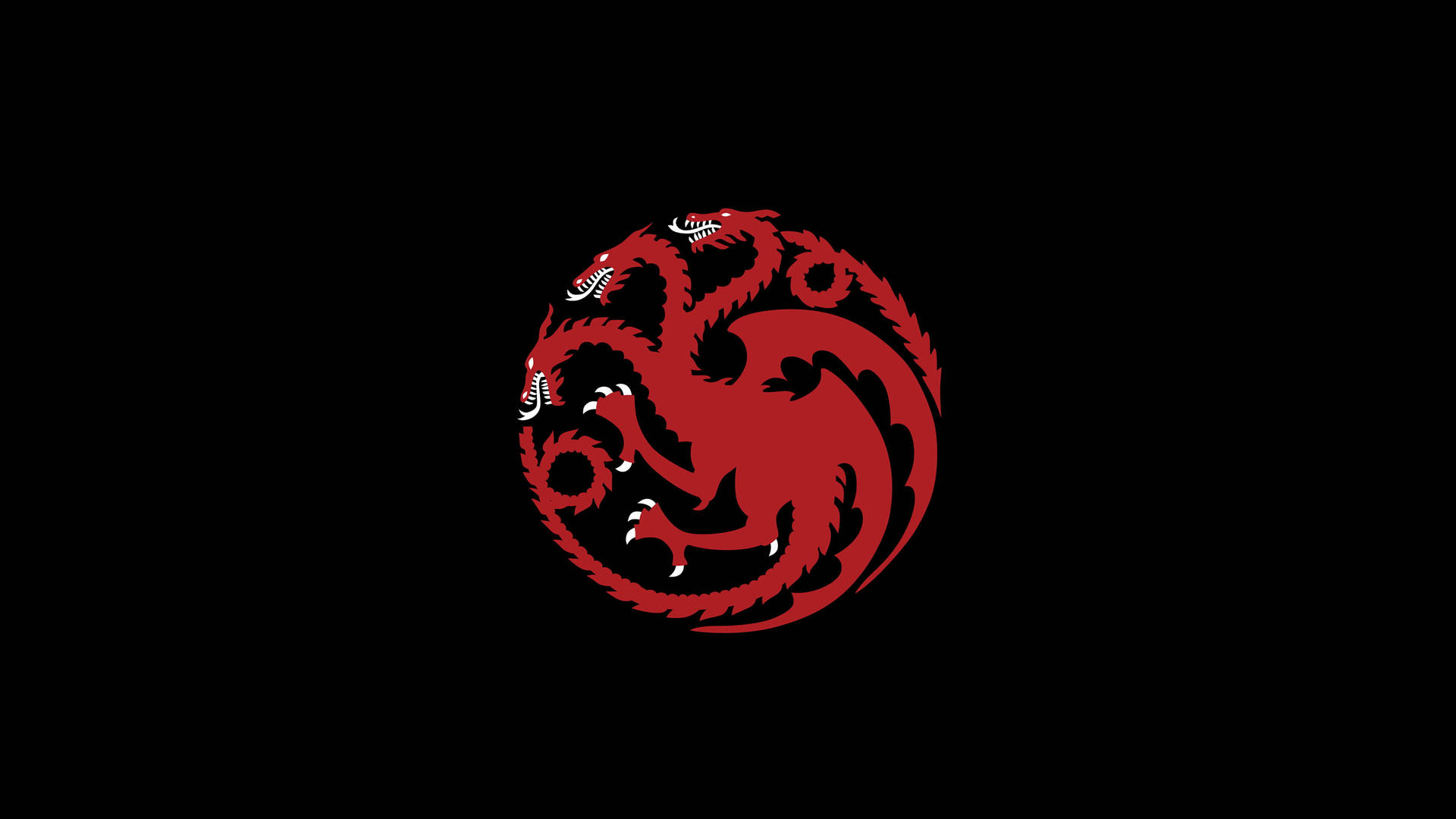 iPhone Ekranları İçin Üç Başlı Ejderha Logosu — Game of thrones GIF Duvar Kağıdı