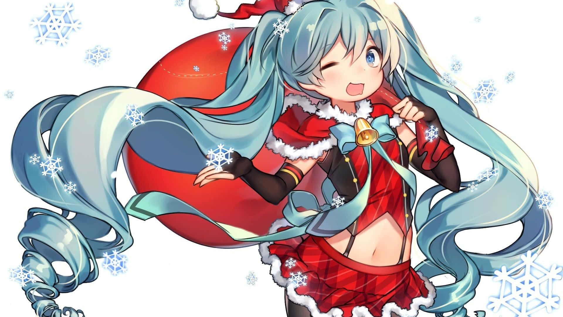 Büyülü Bir Anime Noel'inin Keyfini Çıkarın! Duvar Kağıdı