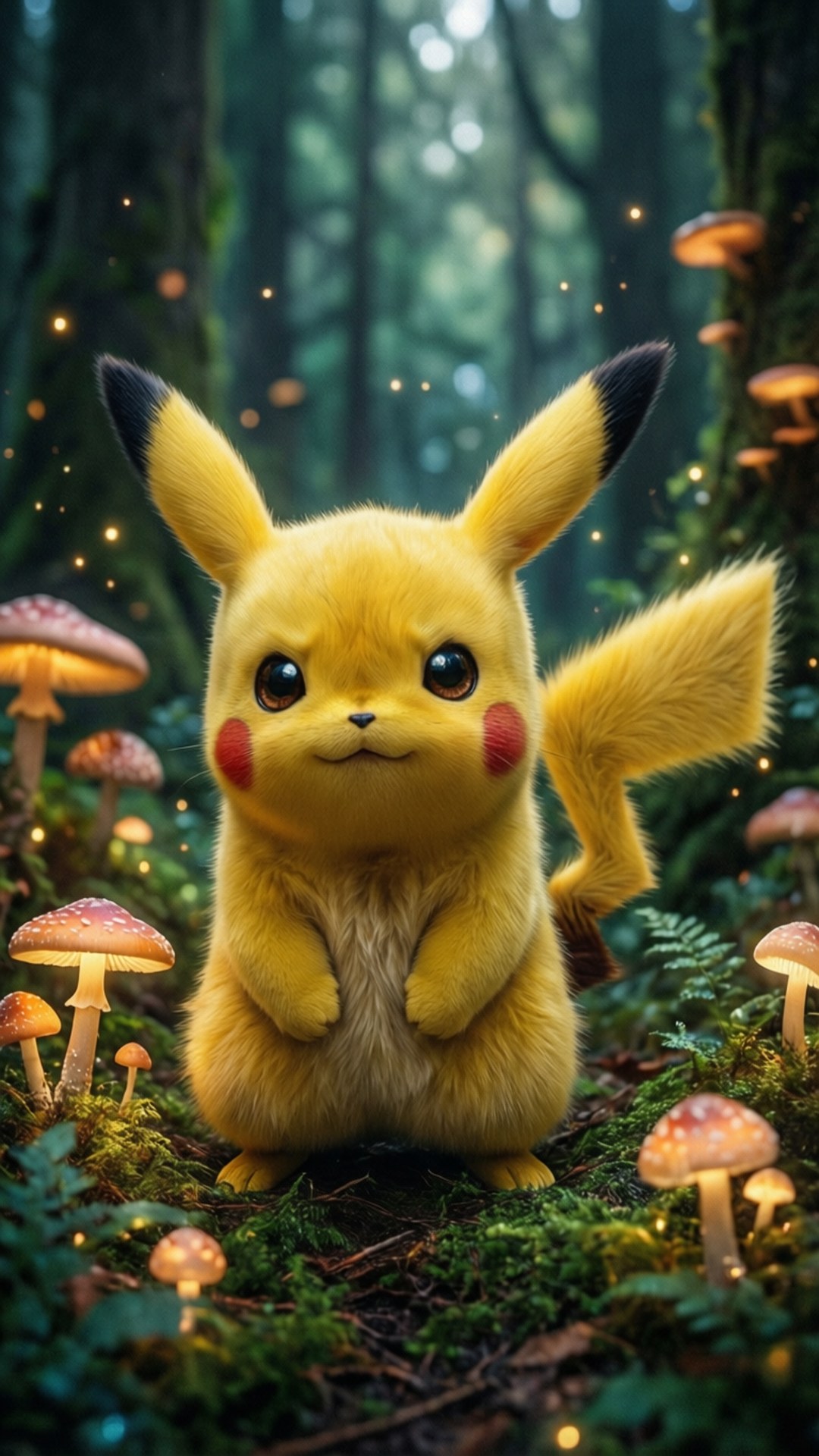 Büyülü Orman Pikachu Duvar Kağıdı