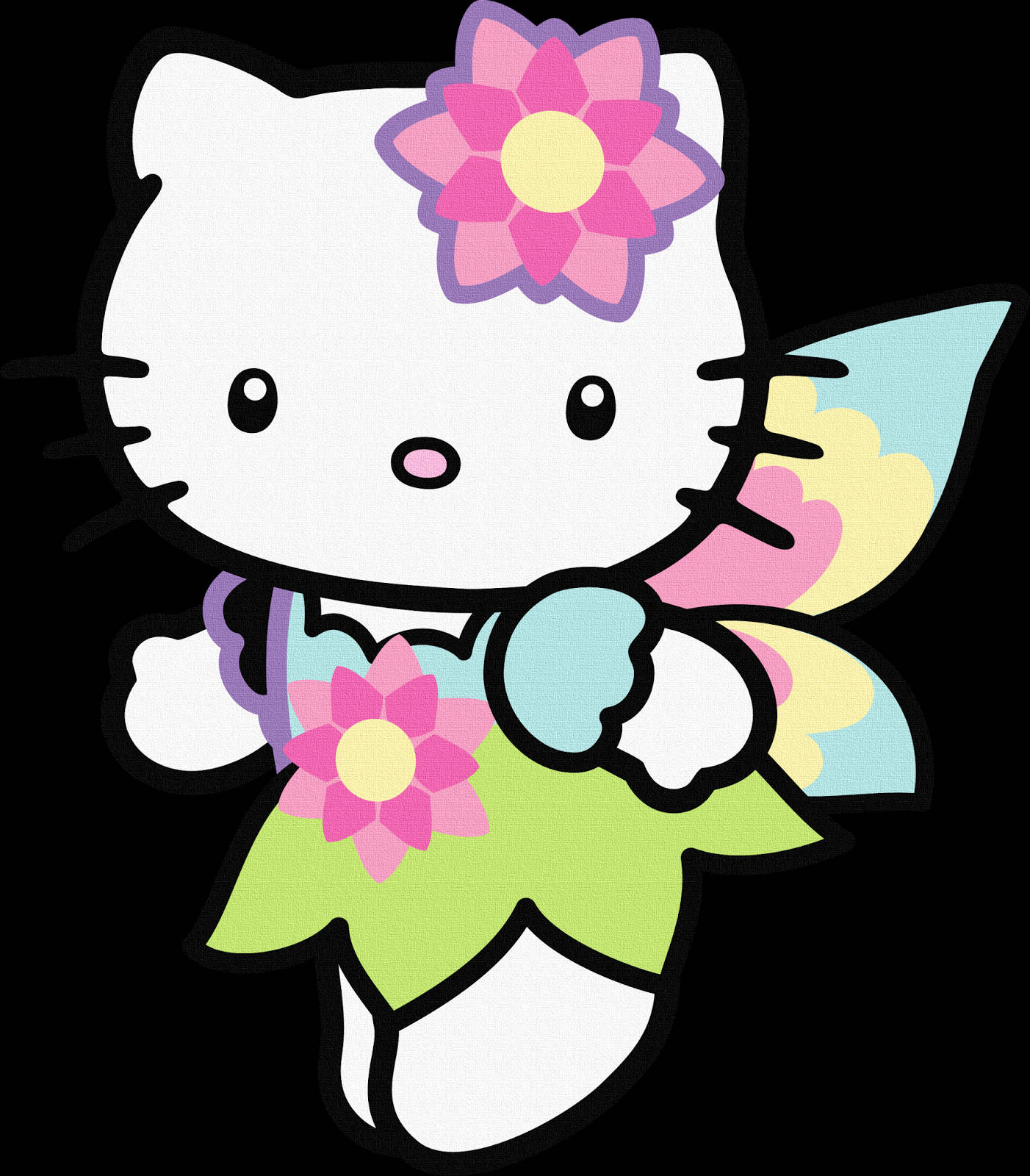 Büyülü Peri Karikatür Hello Kitty PFP Duvar Kağıdı
