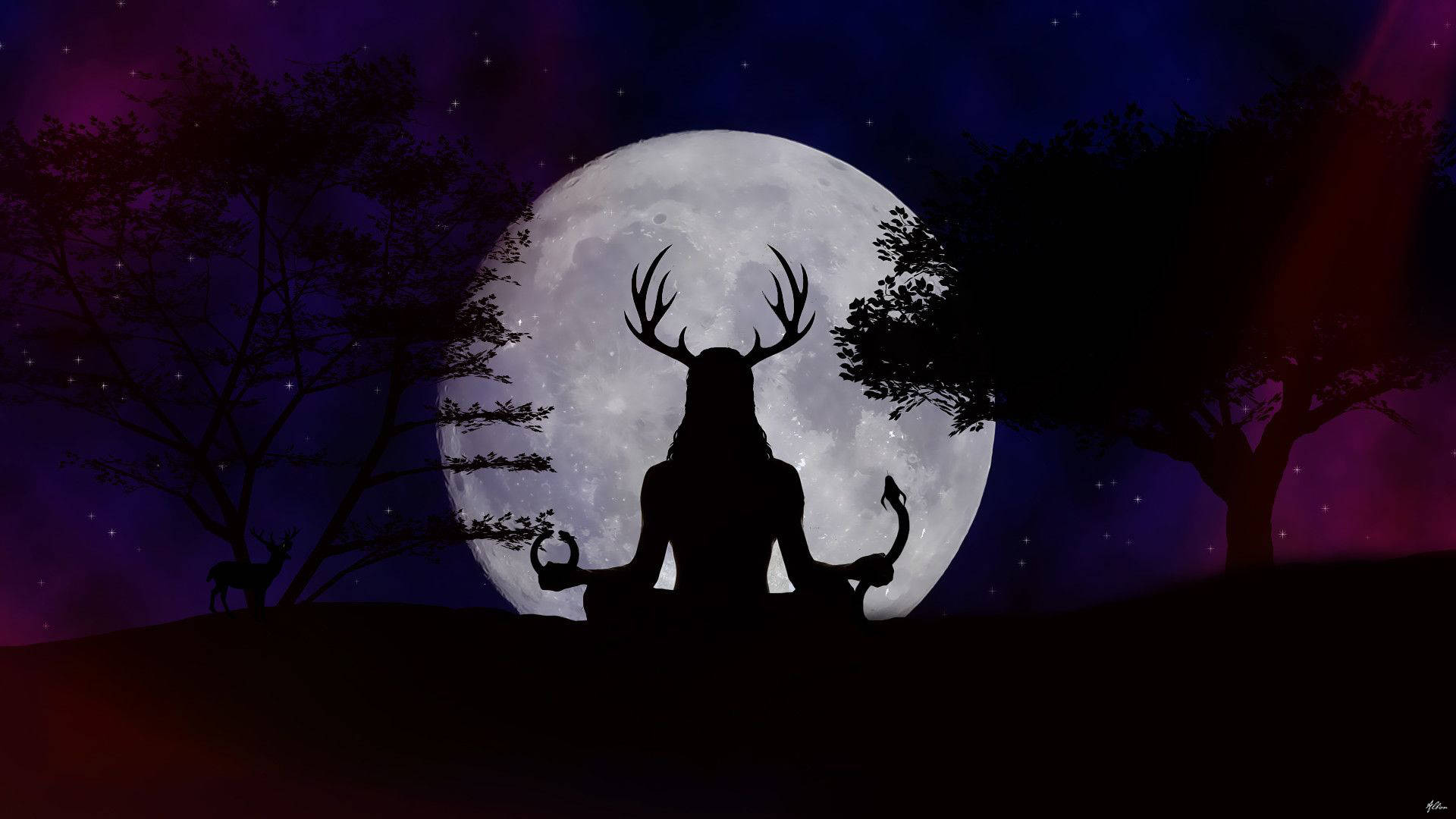 Cadı Estetiği Meditasyonu Duvar Kağıdı