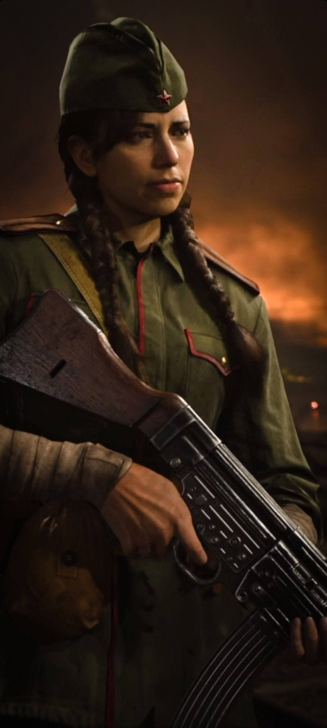 Call Of Duty Vanguard General Kadın Portresi Duvar Kağıdı