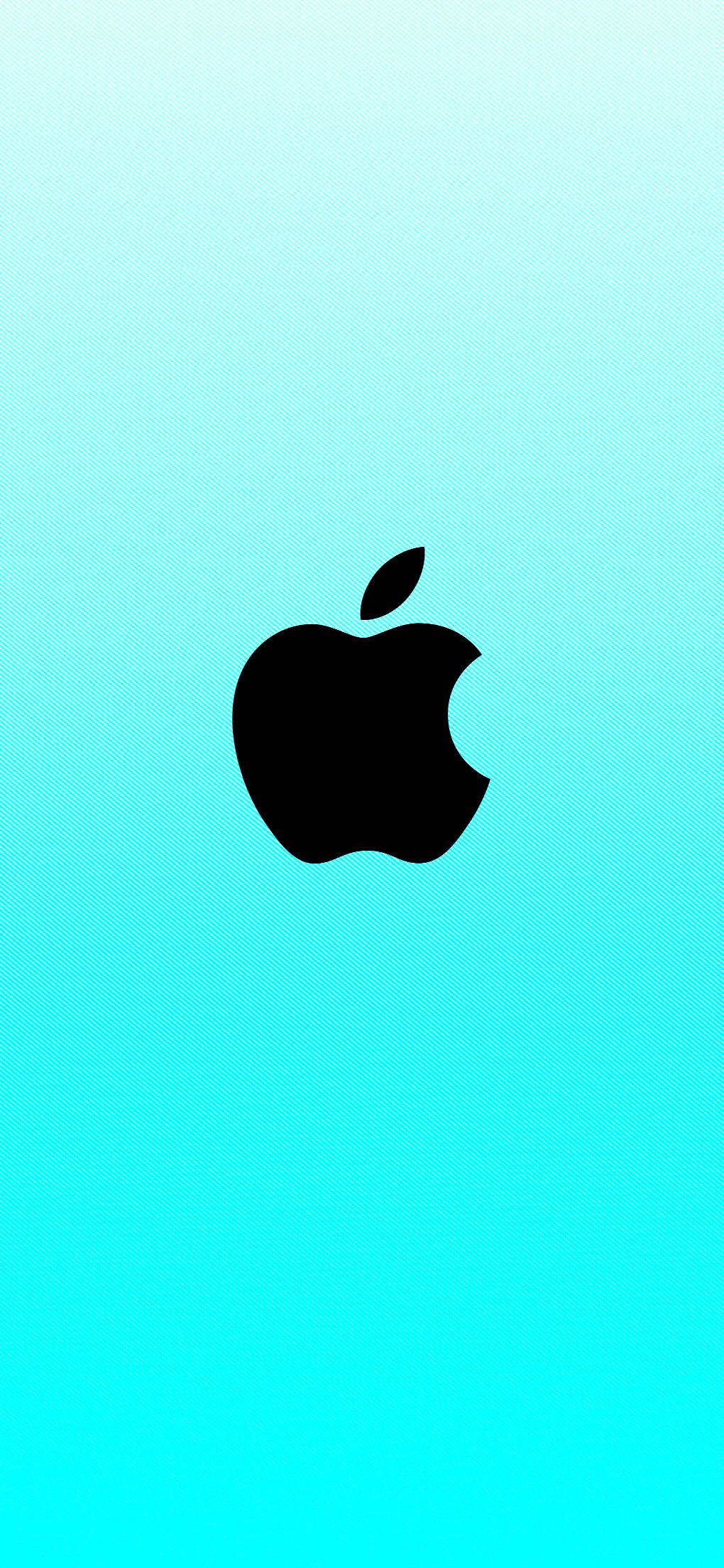 Cam Mavisi Apple Logosu Duvar Kağıdı