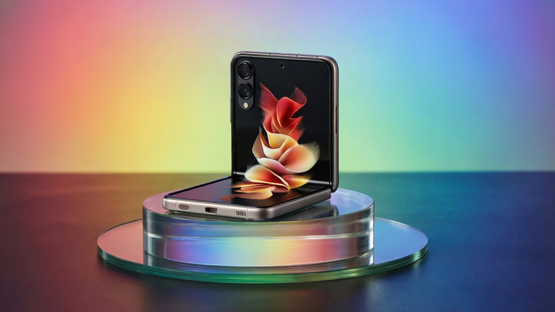 Cam Stand Gradyanı Duvar Kağıdı