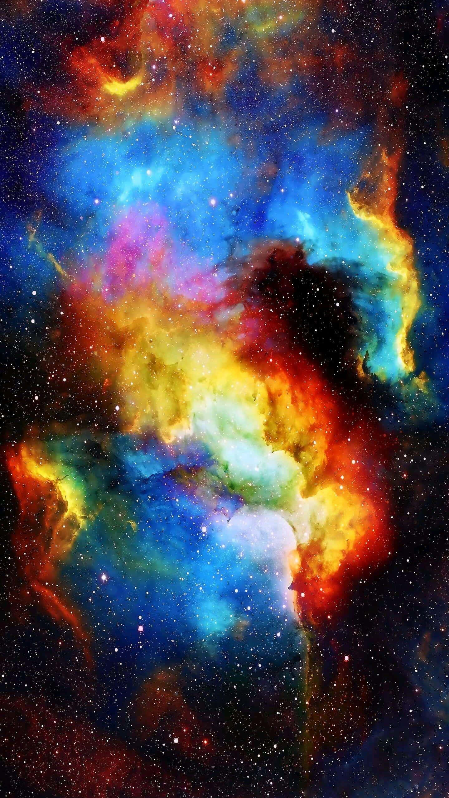 Canlı Nebula Galaksi Uzayı Arkaplanı Duvar Kağıdı
