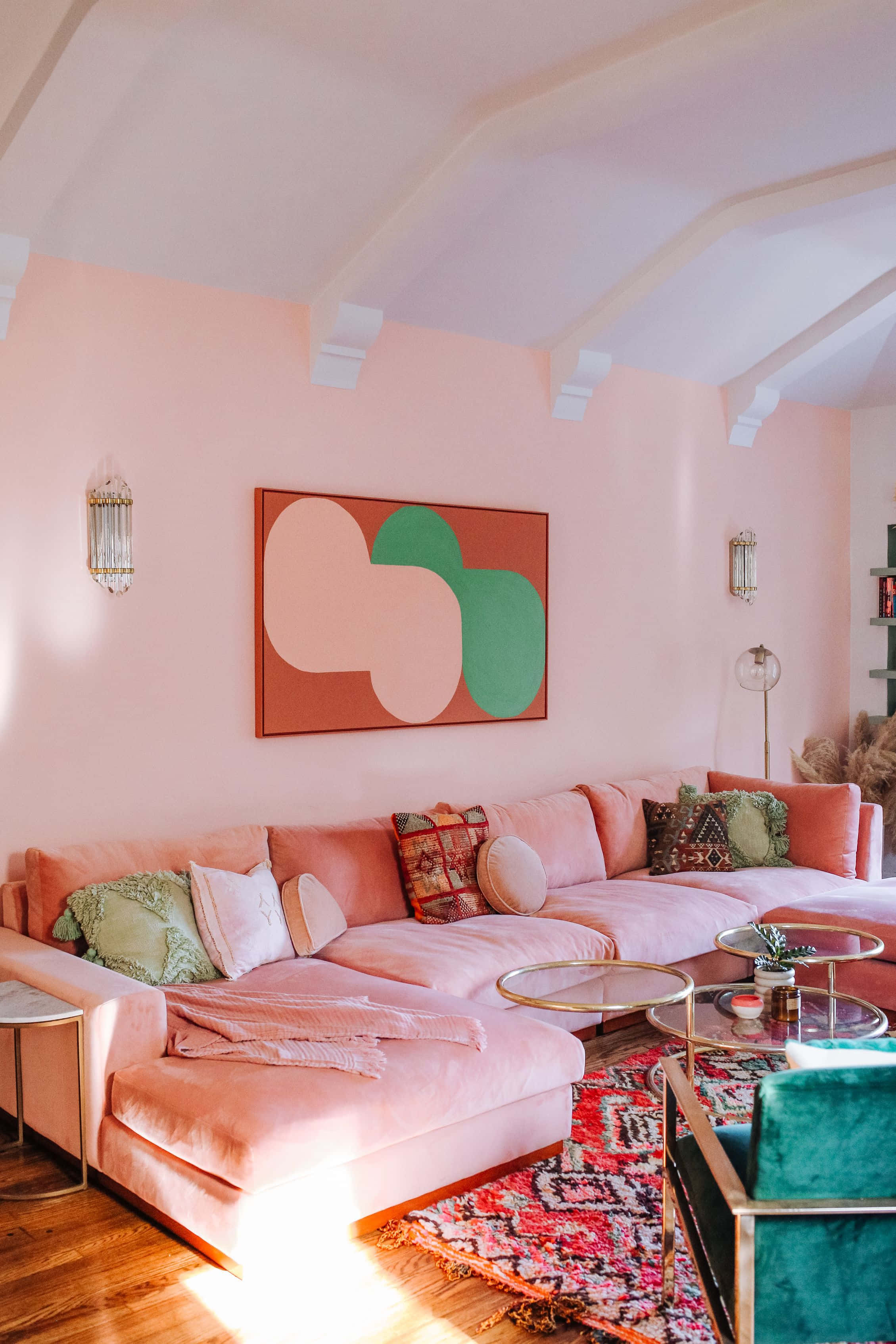 Canlı Pastel Soyut Sanat Duvar Kağıdı