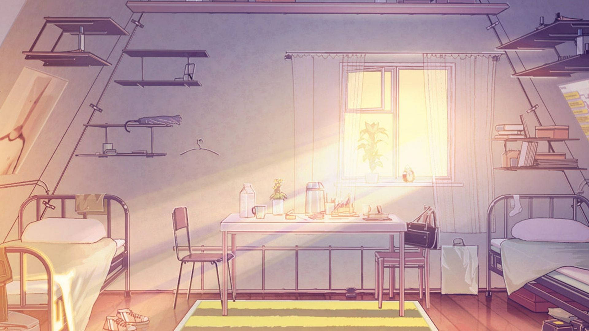 Canlı Anime Temalı Gece Odası Duvar Kağıdı