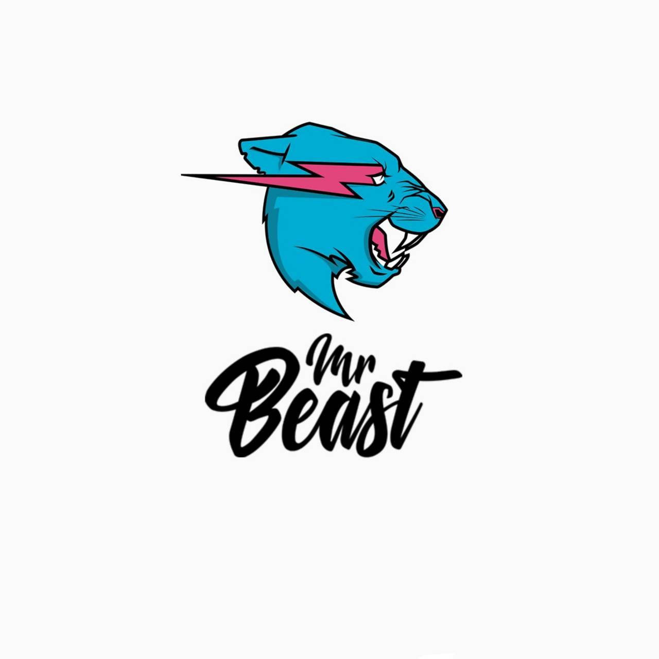 Canlı Mr Beast Logosu ve Kelime İşareti Duvar Kağıdı