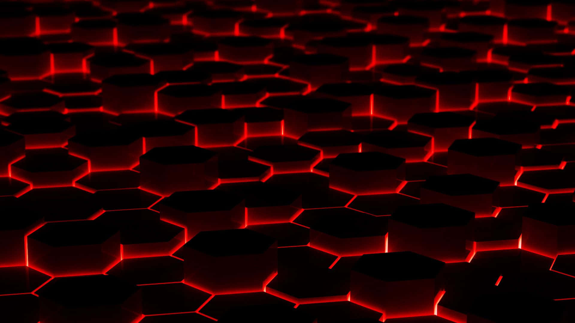 Canlı Neon Kırmızısı Parıltı Duvar Kağıdı