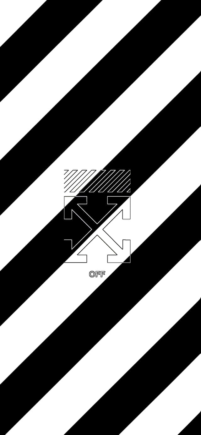 Çapraz Çizgi Deseni Off White iPhone Duvar Kağıdı