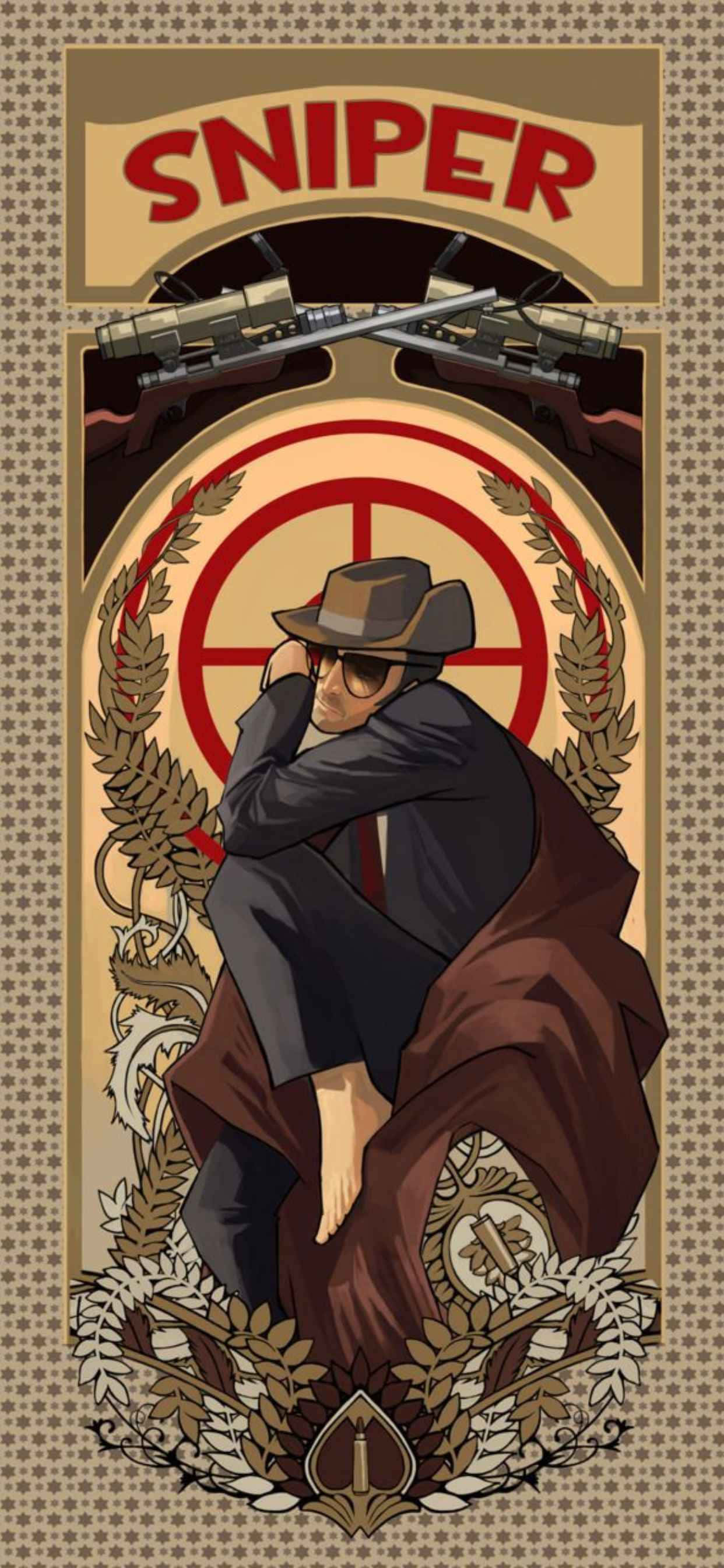 Caption: Exemplary iPhone Xs Max Screen with Dynamic Team Fortress 2 Background Duvar Kağıdı