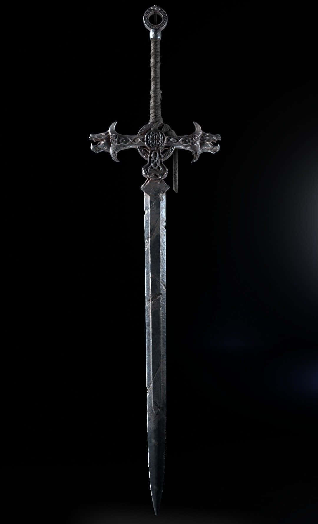 Caption: Mythical Excalibur Sword in Stone Duvar Kağıdı