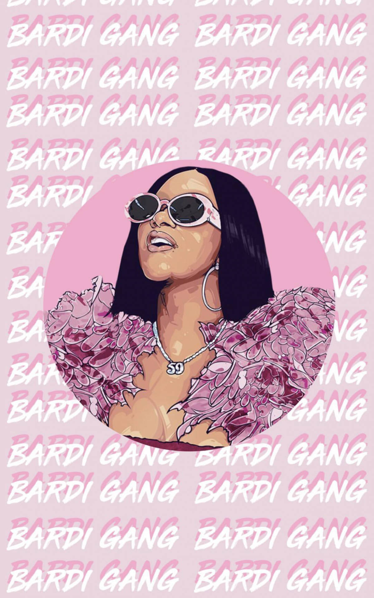Cardi B Pembe Bardi Çetesi Duvar Kağıdı