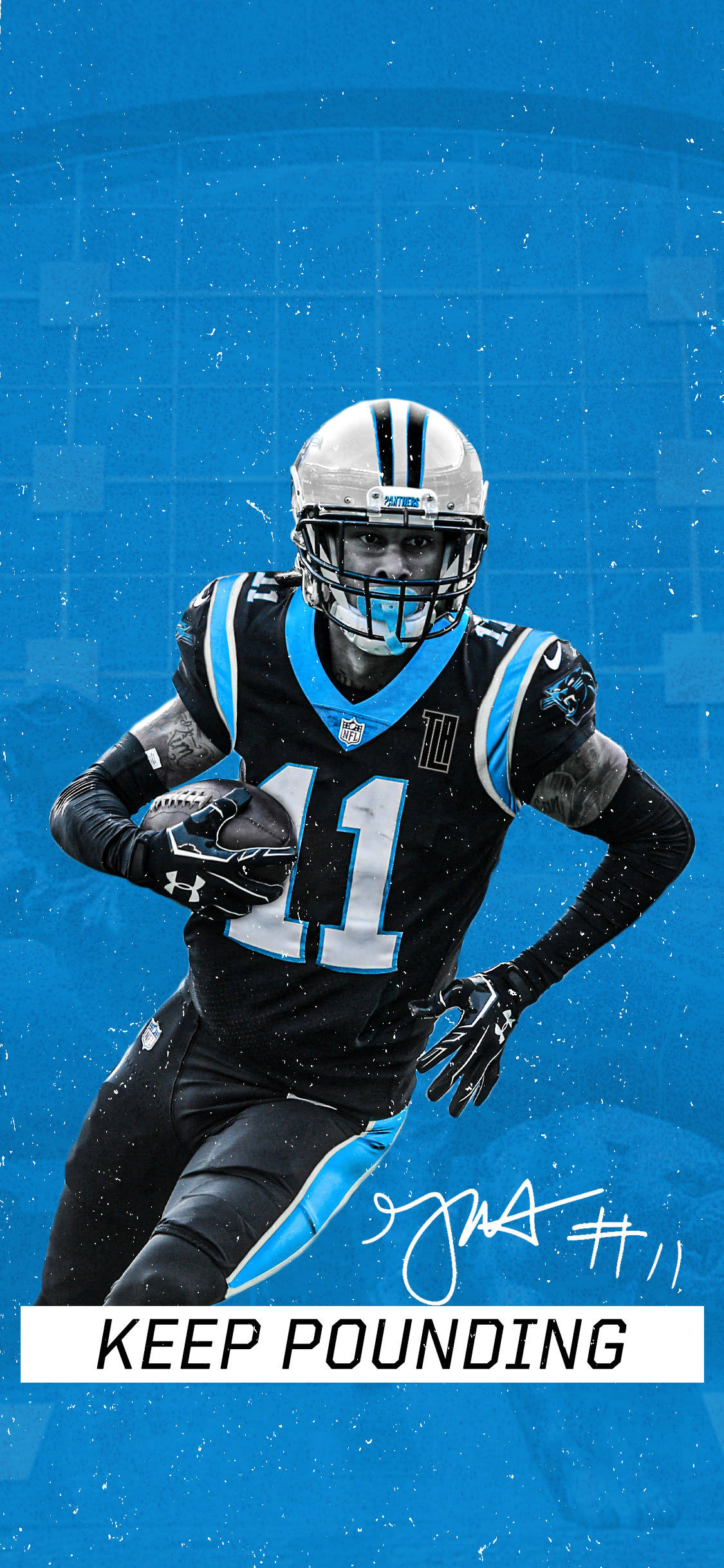 Carolina Panthers 11 Numaralı Oyuncu Duvar Kağıdı