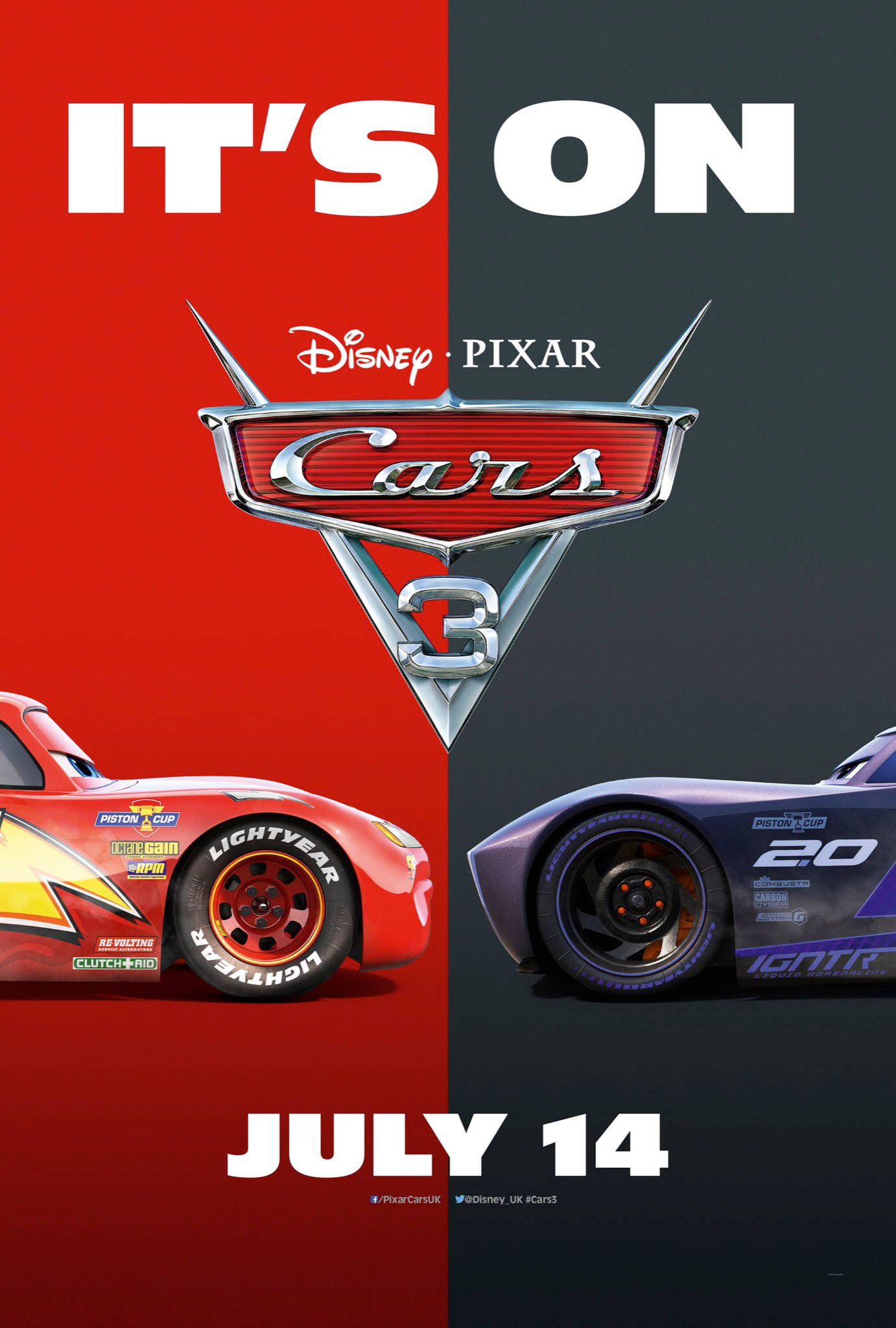 Cars 3 Posteri Lightning Vs Jackson Duvar Kağıdı