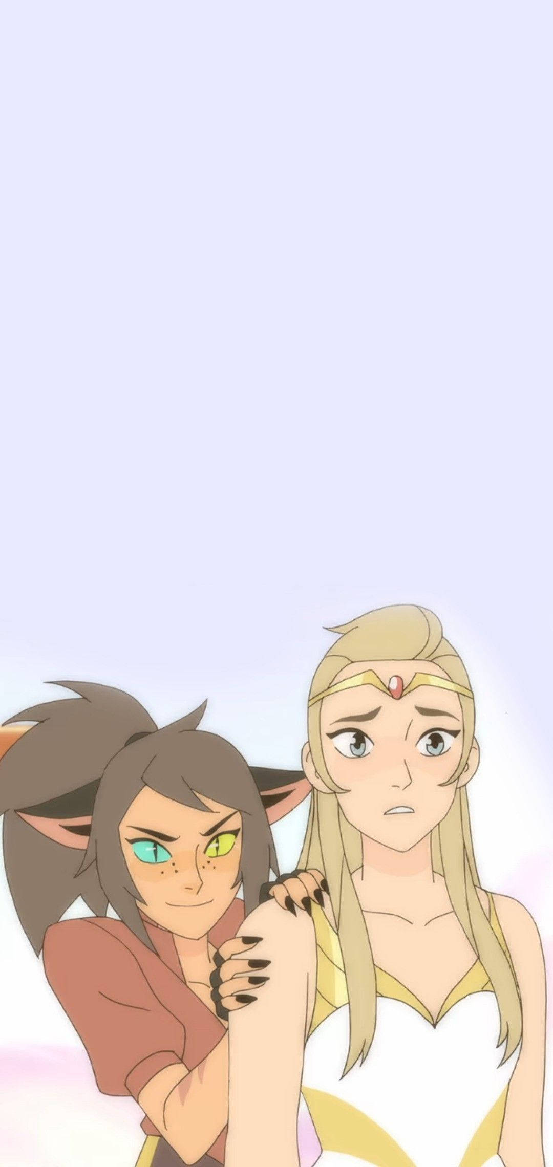 Catradora Enthralling Stare - A Heartwarming Friendship Duvar Kağıdı