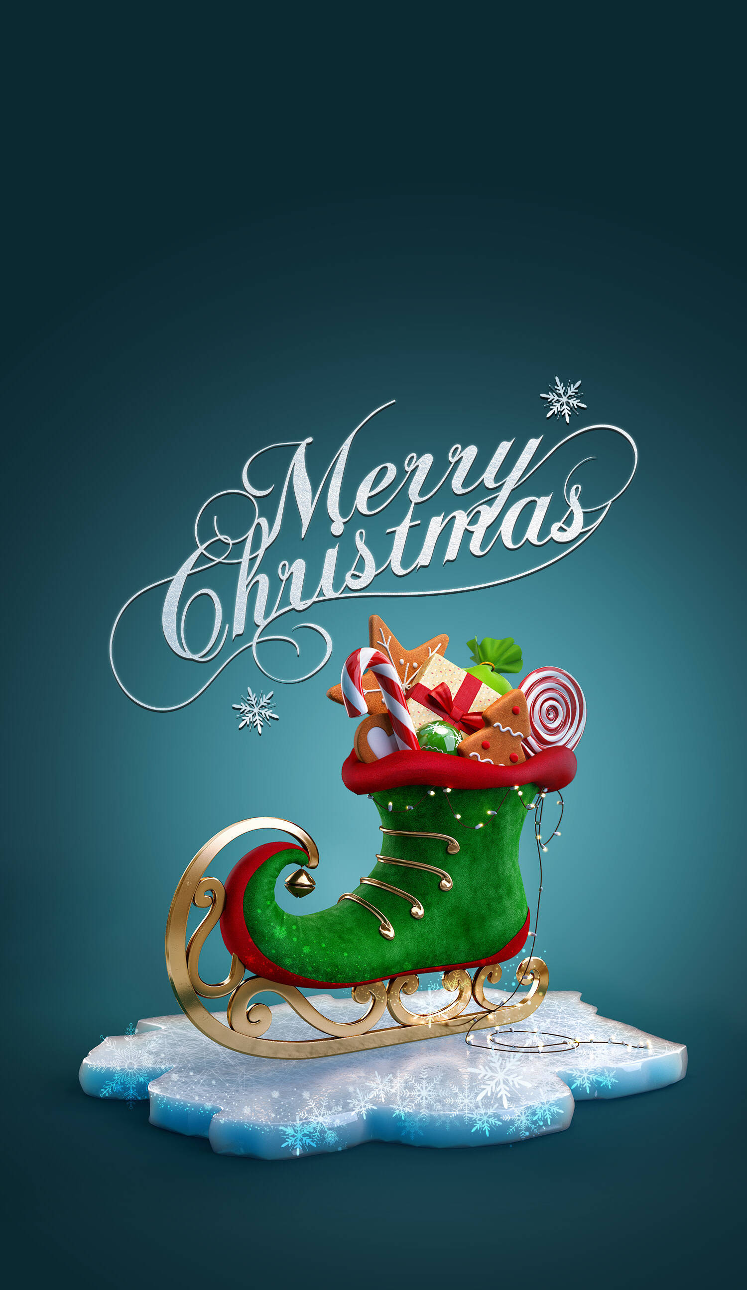 Çekici ve Estetik Noel iPhone Duvar Kağıdı