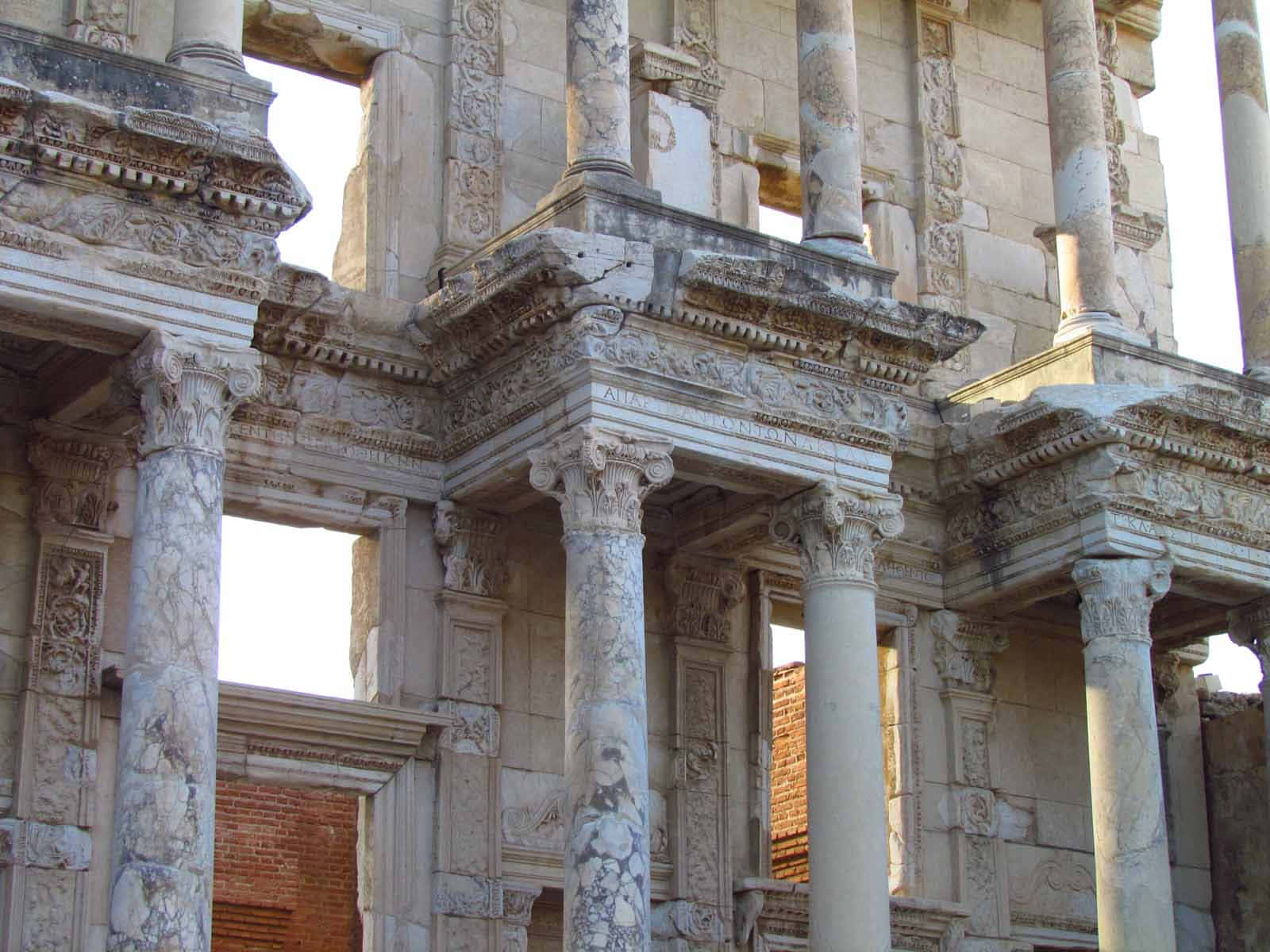Celsus Kütüphanesi Sütunlu Cephesi Duvar Kağıdı