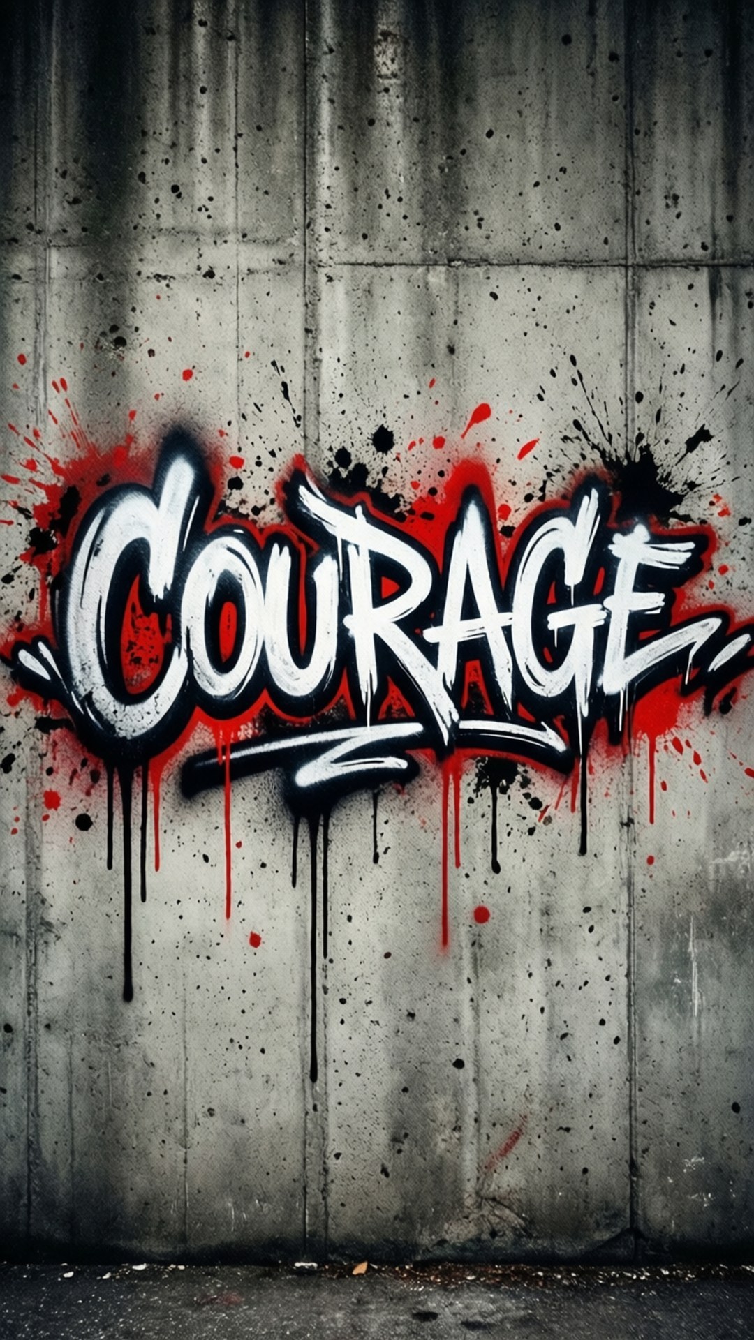 Cesaret Graffiti Duvar Kağıdı