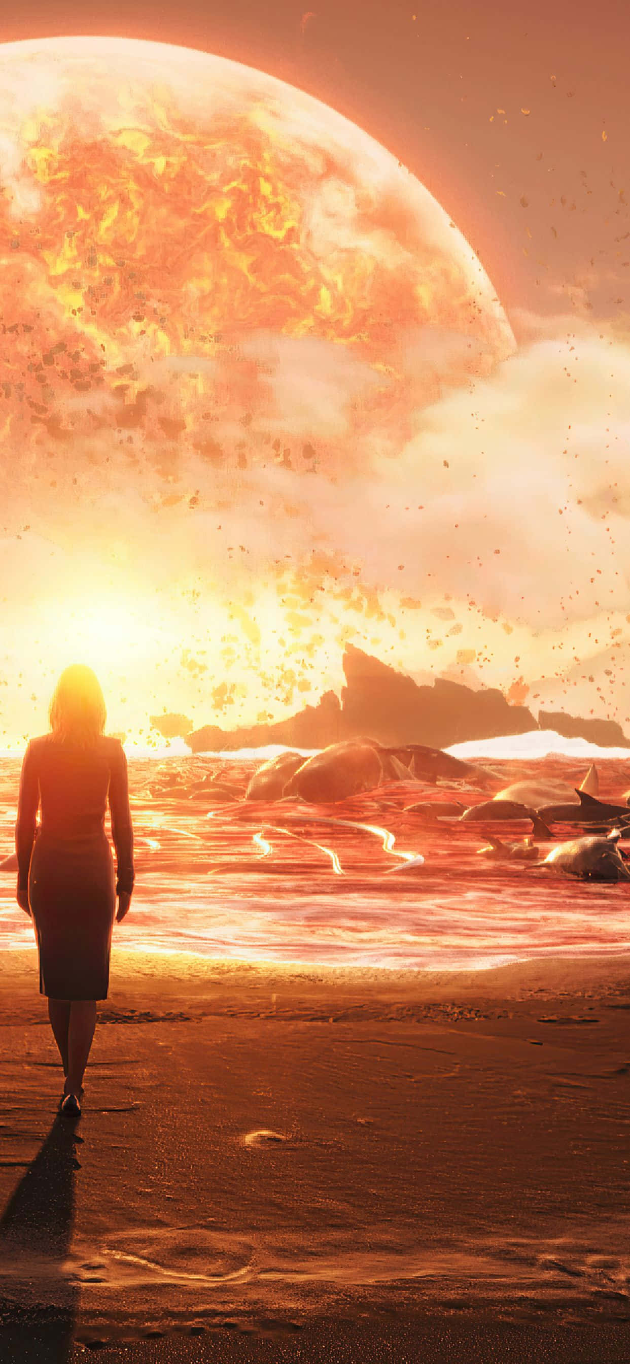Çığır açan oyun "Death Stranding"i yeni iPhone Xs Max'inizde deneyimleyin Duvar Kağıdı