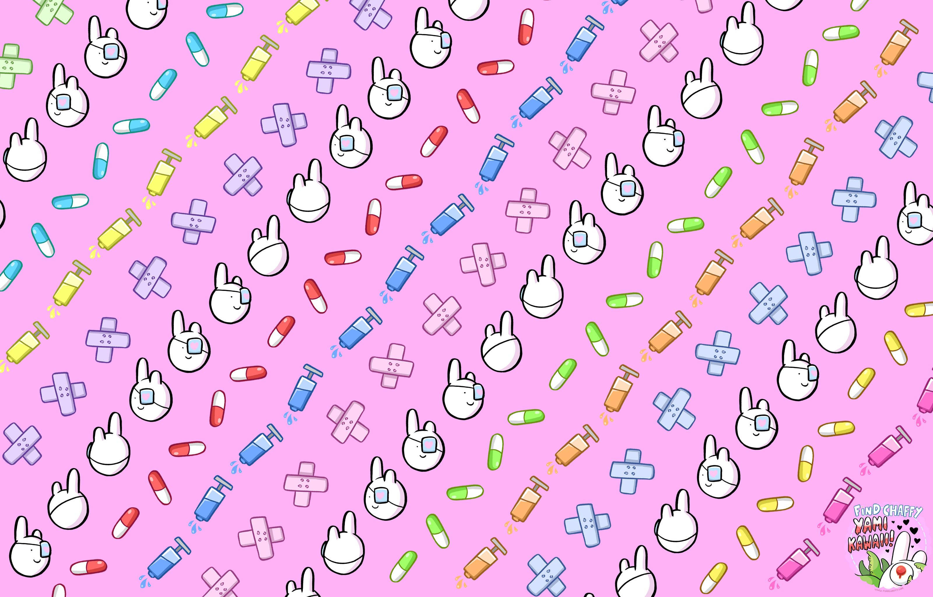 Chaffy: Sevimli ve Eğlenceli Kawaii Karakter Duvar Kağıdı