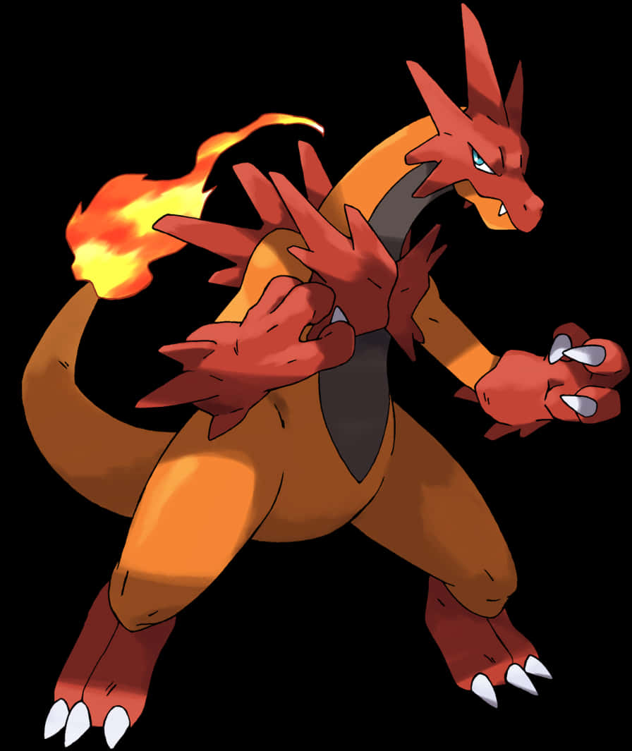 Charizard Alevli Kuyruk Duvar Kağıdı