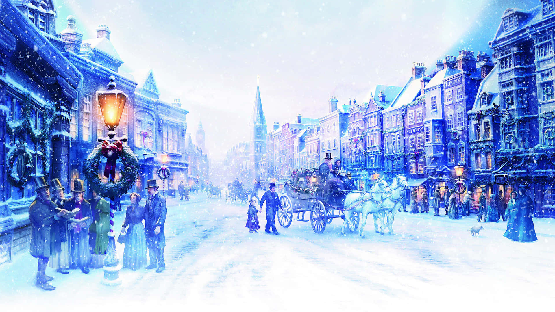 Charles Dickens'ın Bir Noel Şarkısı Duvar Kağıdı