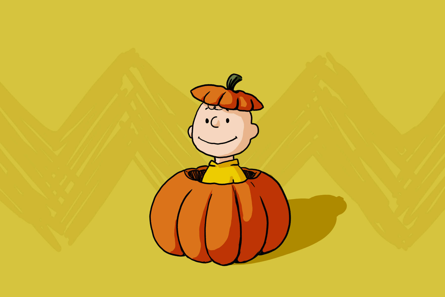 Charlie Brown Cadılar Bayramı Kabağının İçinde Duvar Kağıdı