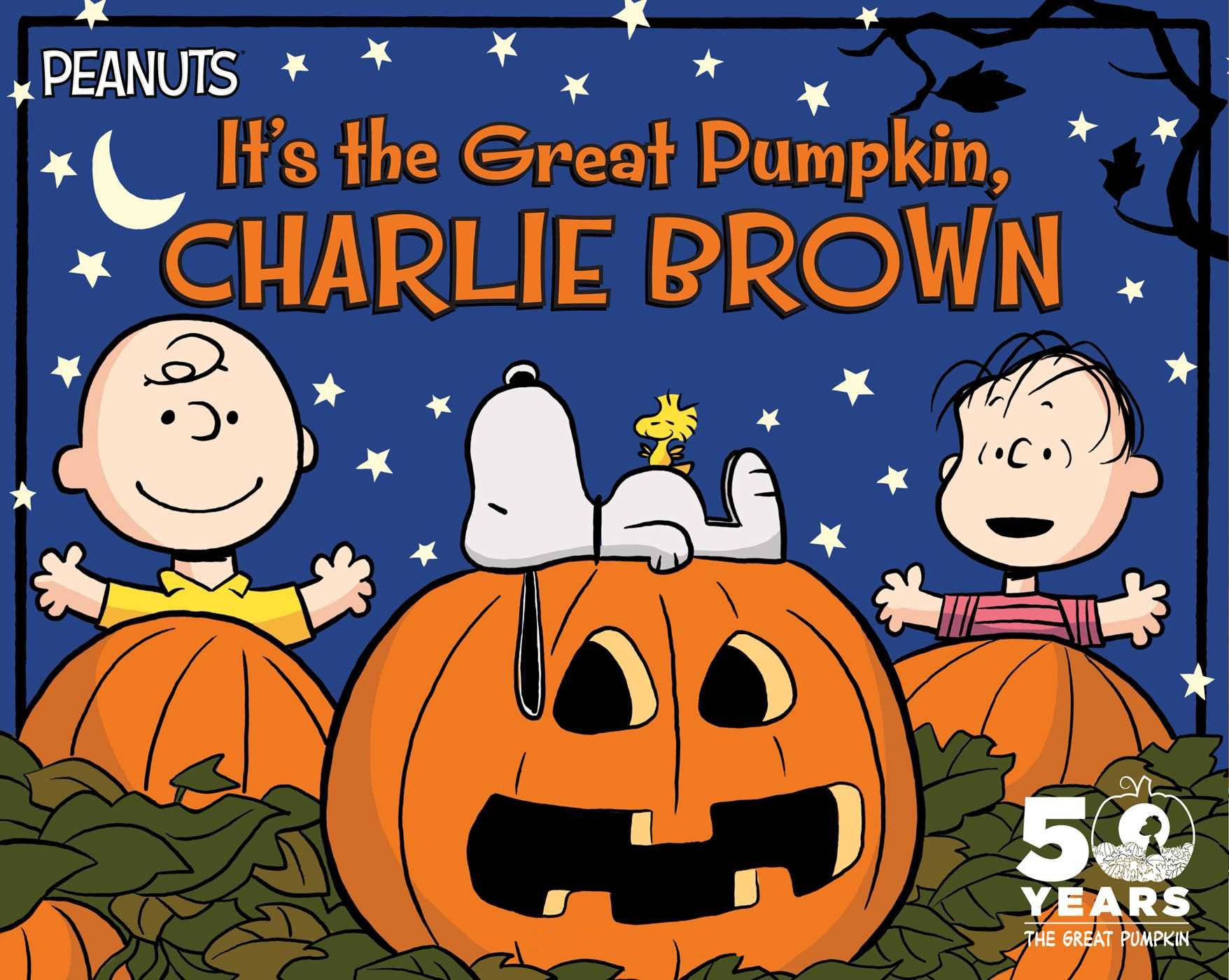 Charlie Brown Cadılar Bayramı Büyük Balkabağı Duvar Kağıdı