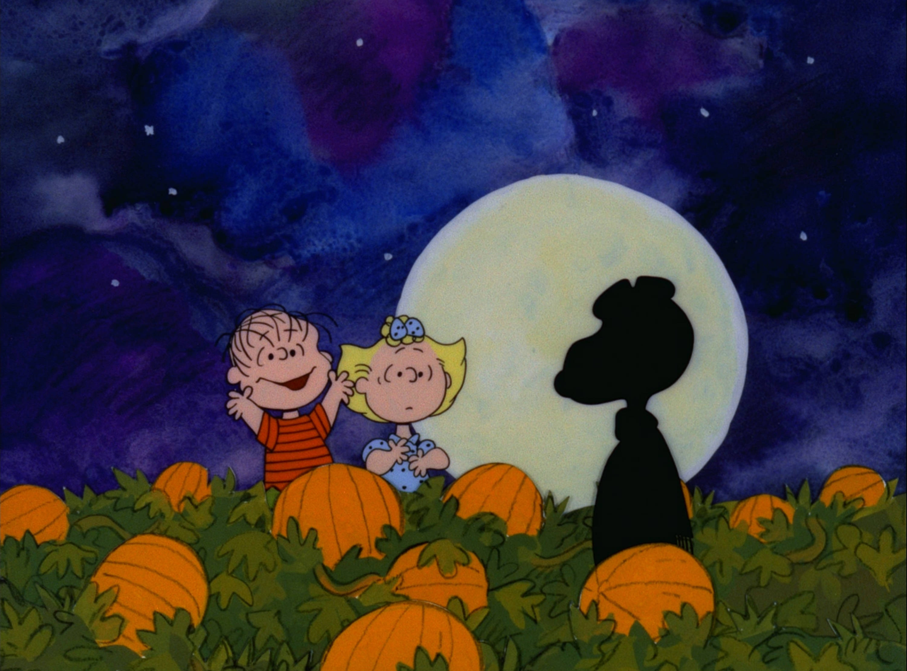 Charlie Brown Cadılar Bayramı Silüeti Duvar Kağıdı